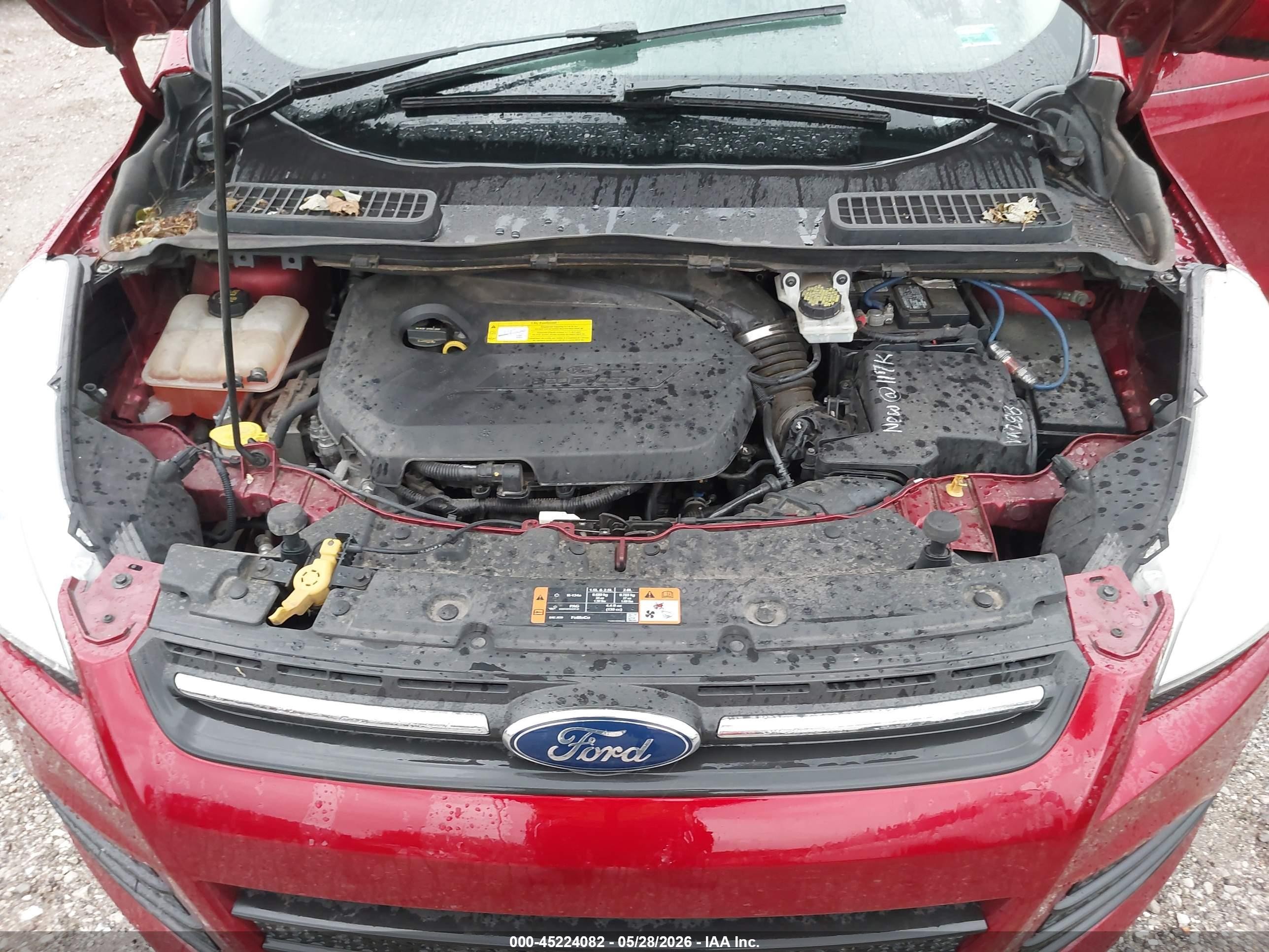 2015 Ford Escape Se Красный vin: 1FMCU0GX3FUB92600