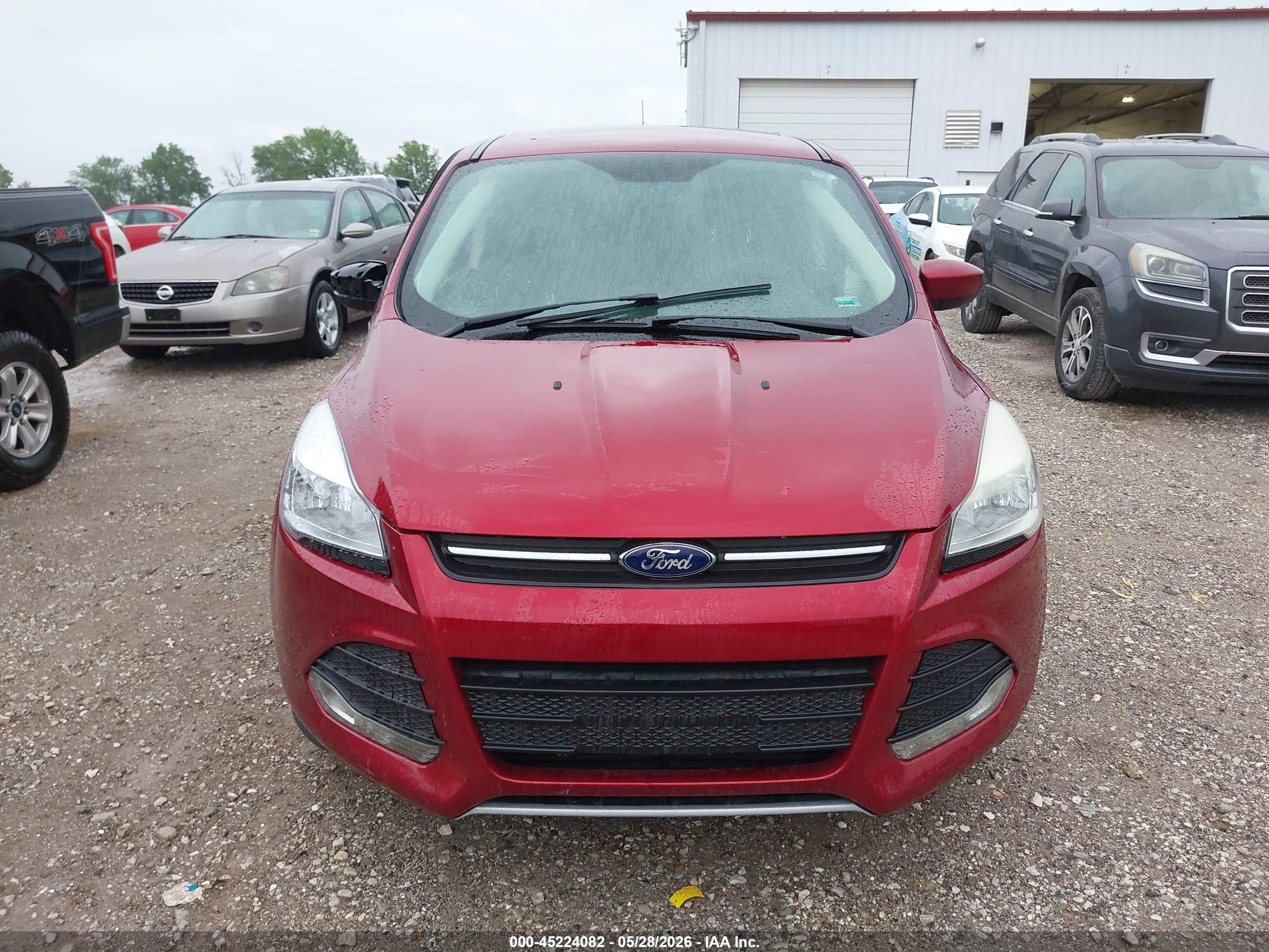 2015 Ford Escape Se Красный vin: 1FMCU0GX3FUB92600