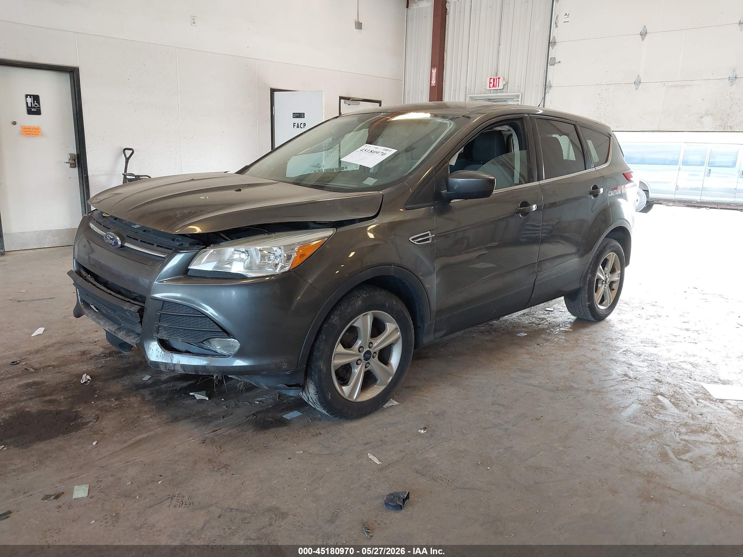 2015 Ford Escape Se Серый vin: 1FMCU0GX3FUC60362