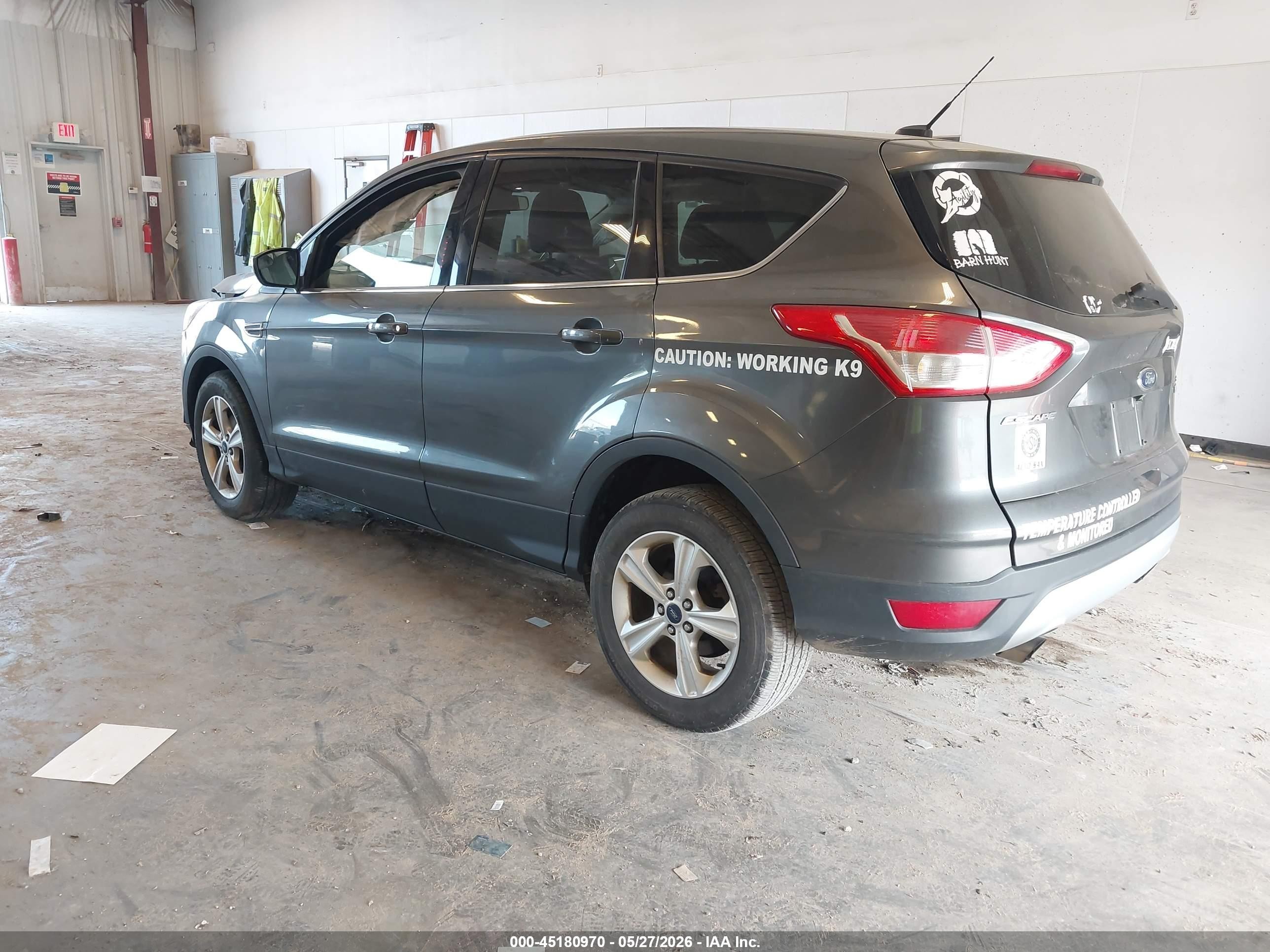 2015 Ford Escape Se Серый vin: 1FMCU0GX3FUC60362