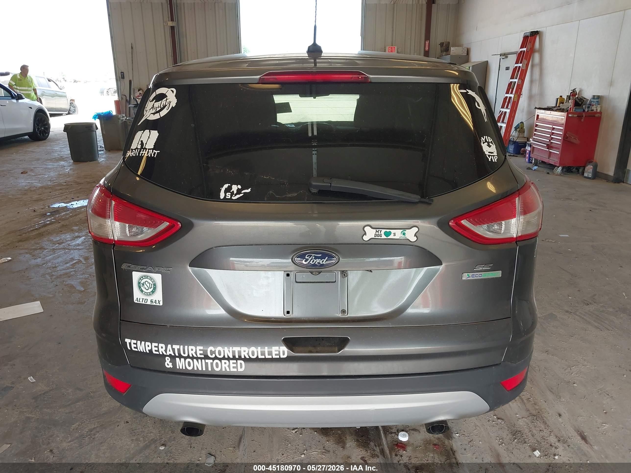 2015 Ford Escape Se Серый vin: 1FMCU0GX3FUC60362