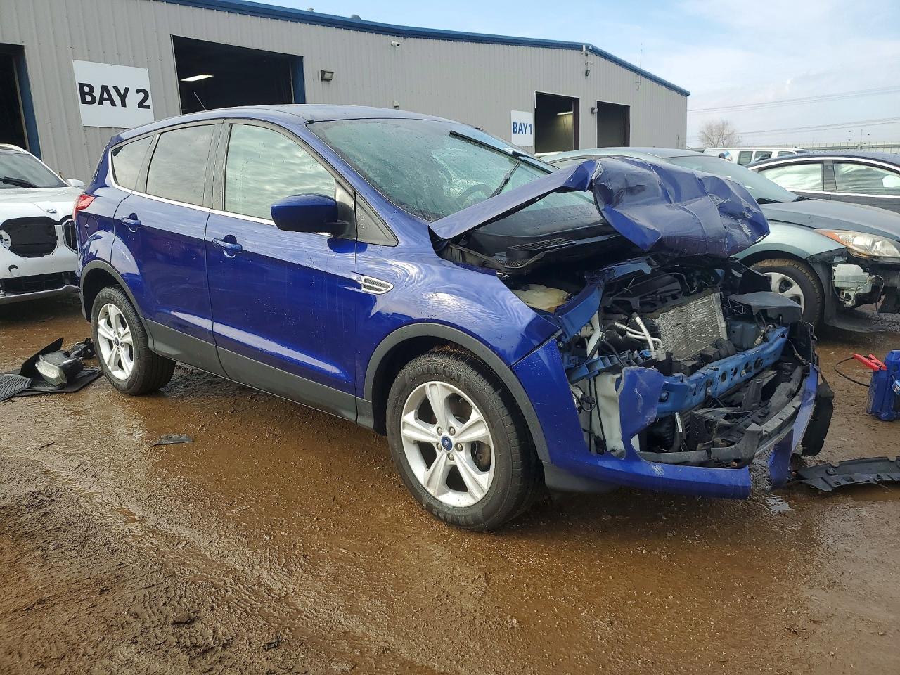 2015 Ford Escape Se Синий vin: 1FMCU0GX3FUC87030