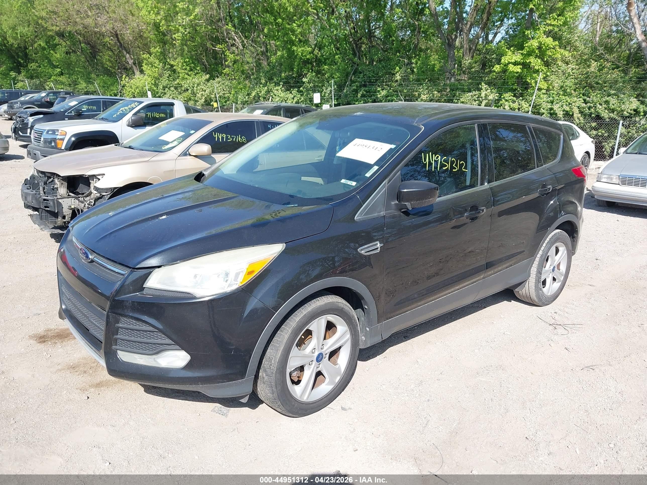 2013 Ford Escape Se Black vin: 1FMCU0GX4DUA00517
