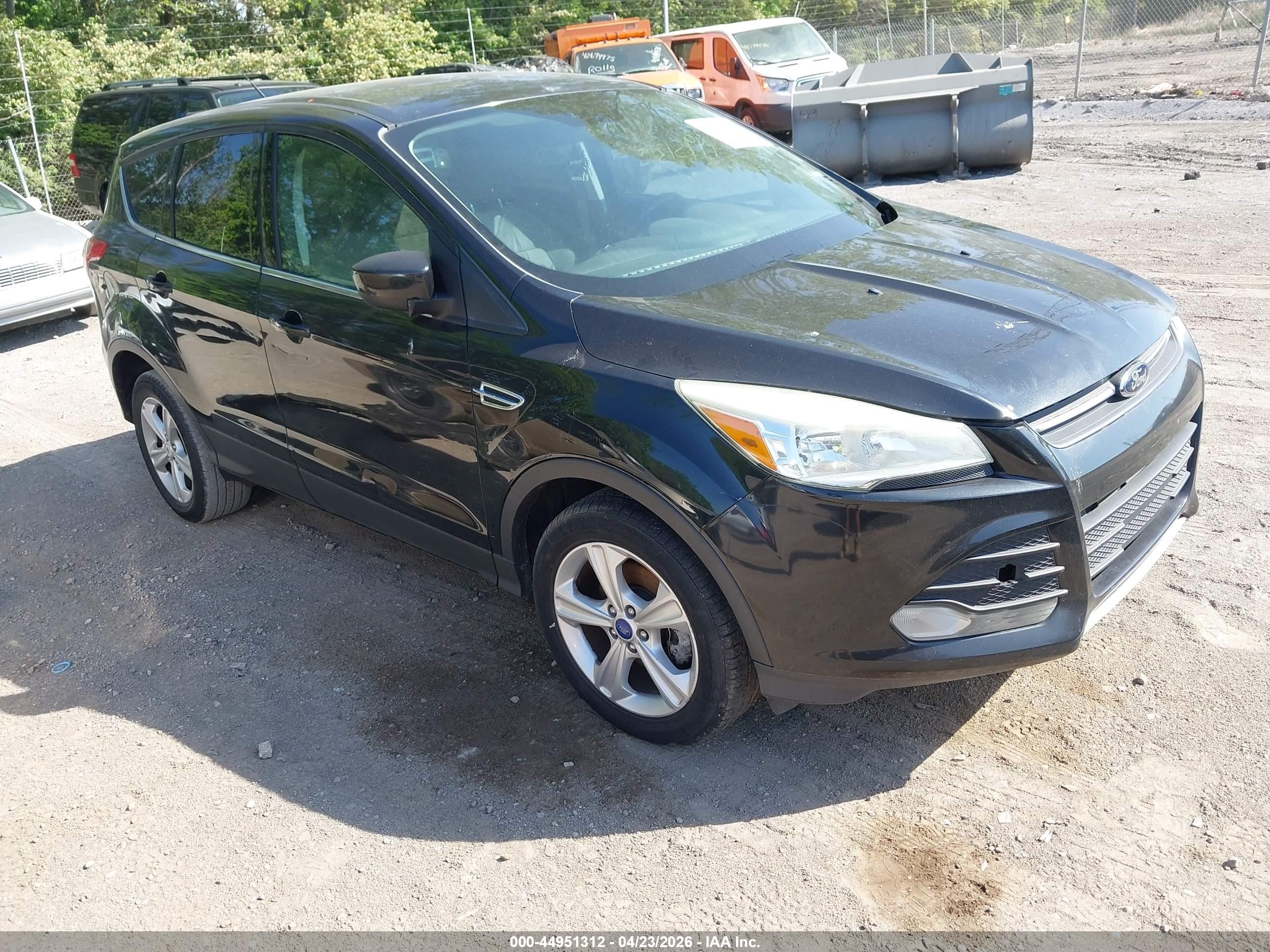 2013 Ford Escape Se Black vin: 1FMCU0GX4DUA00517