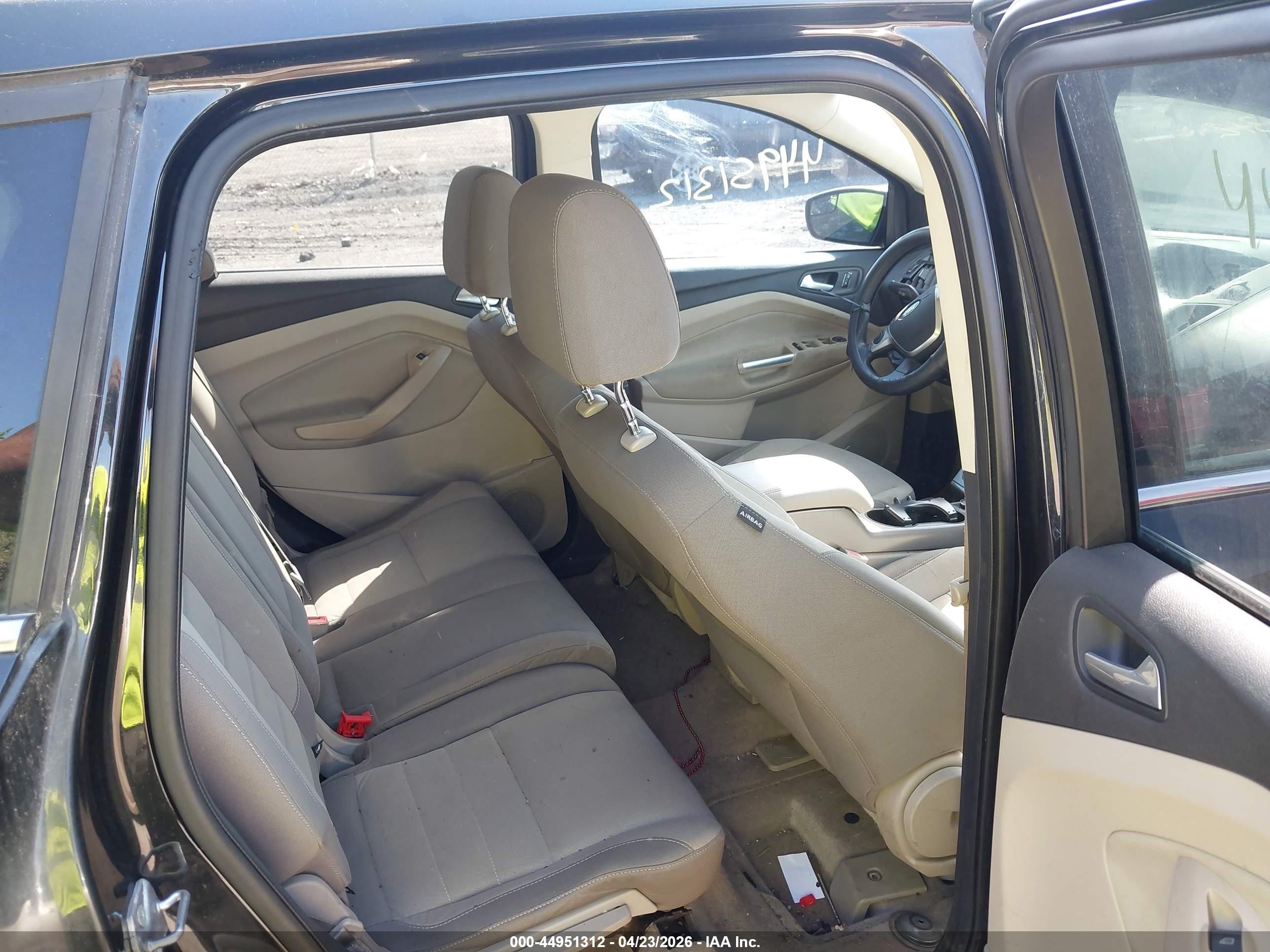 2013 Ford Escape Se Black vin: 1FMCU0GX4DUA00517