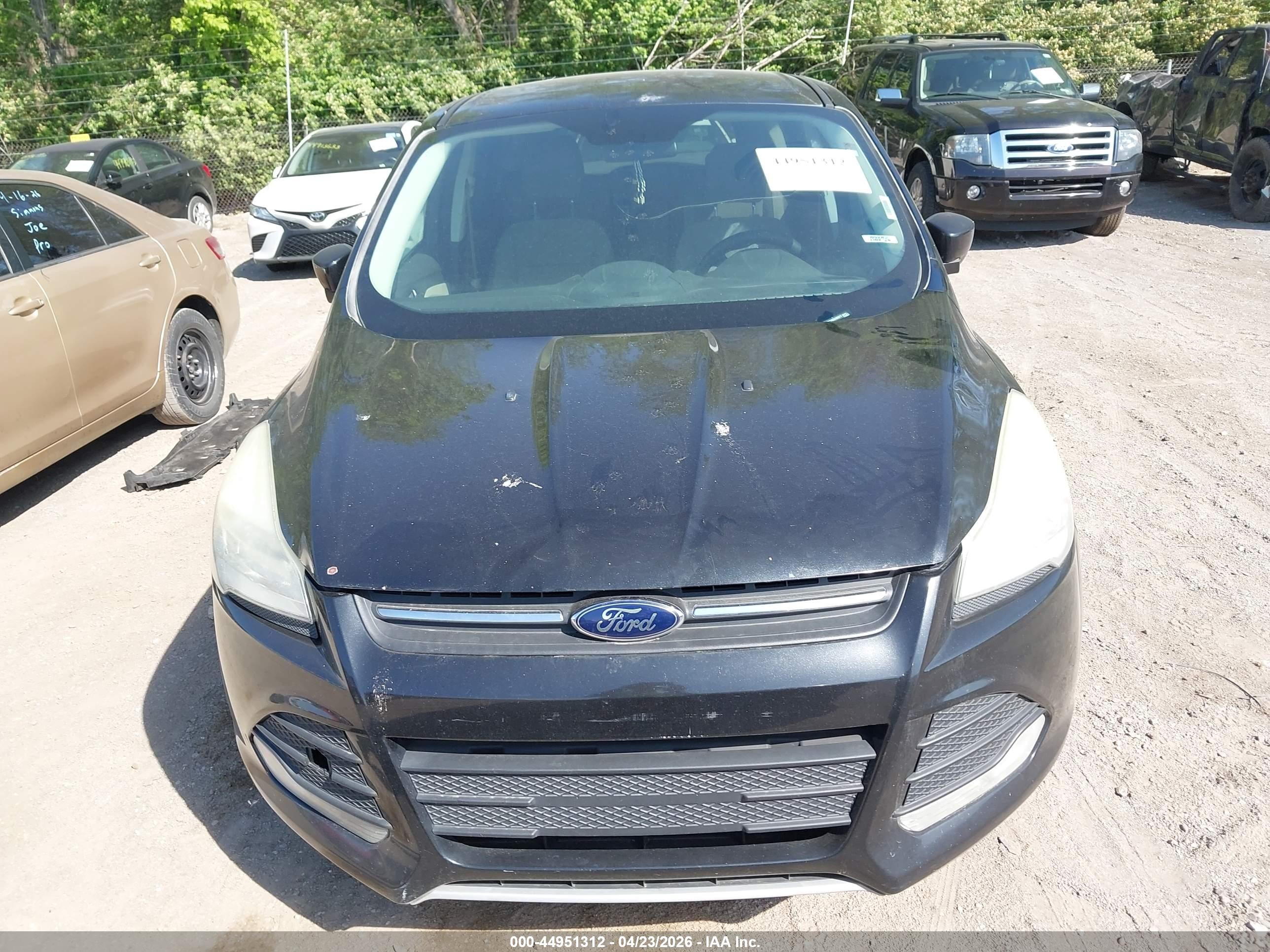 2013 Ford Escape Se Black vin: 1FMCU0GX4DUA00517