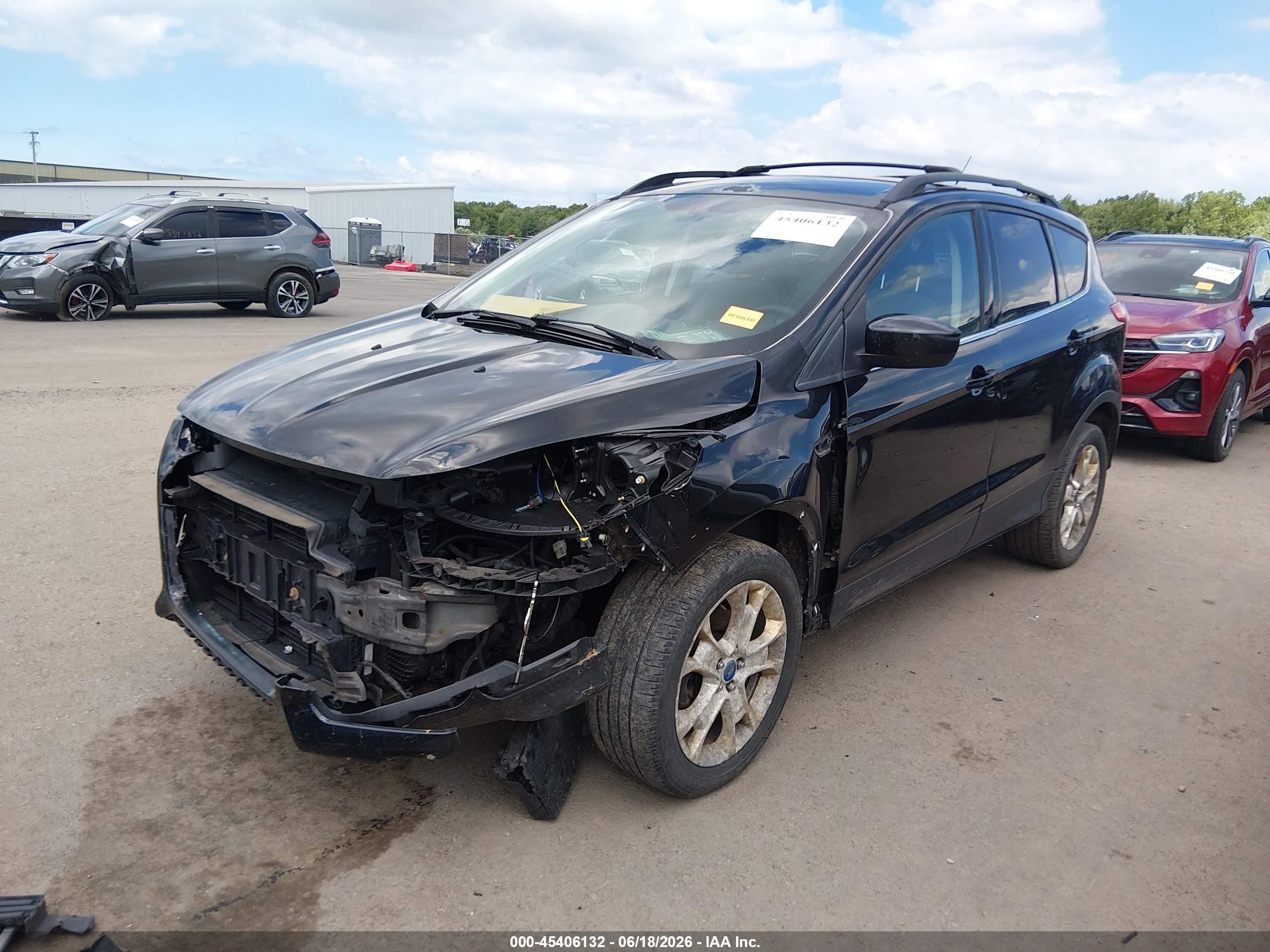 2013 Ford Escape Se Black vin: 1FMCU0GX4DUA39124