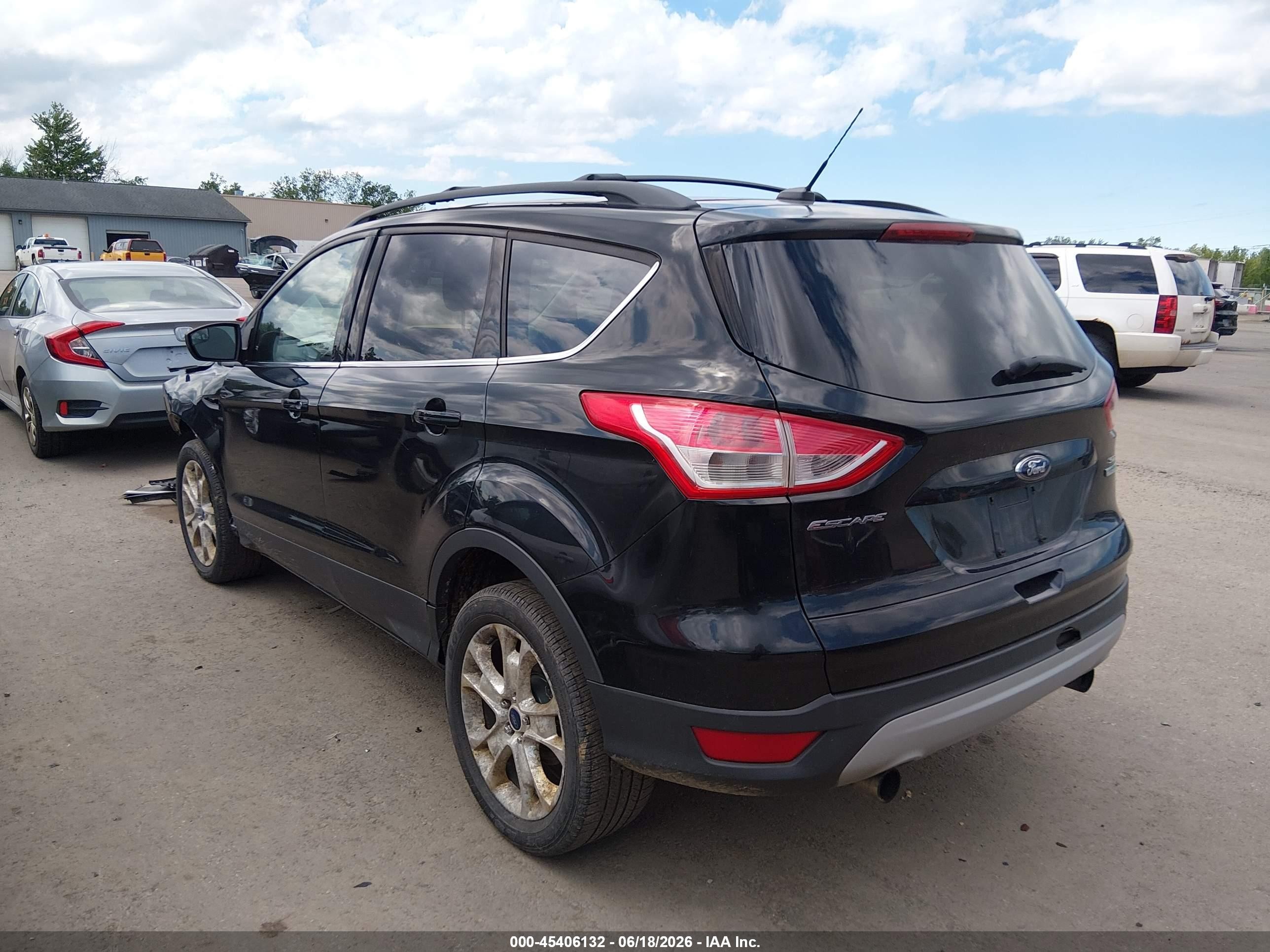 2013 Ford Escape Se Black vin: 1FMCU0GX4DUA39124