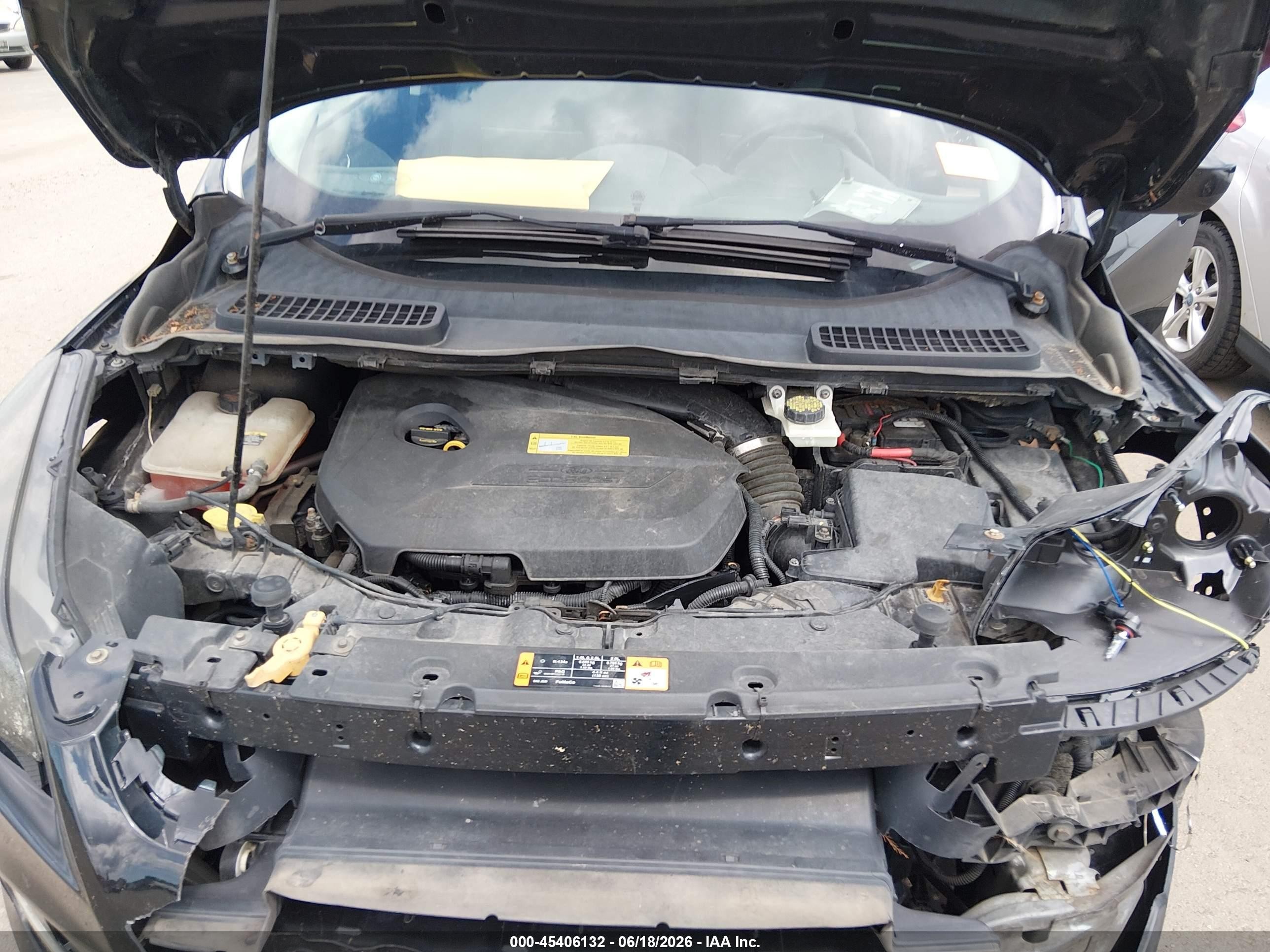 2013 Ford Escape Se Black vin: 1FMCU0GX4DUA39124