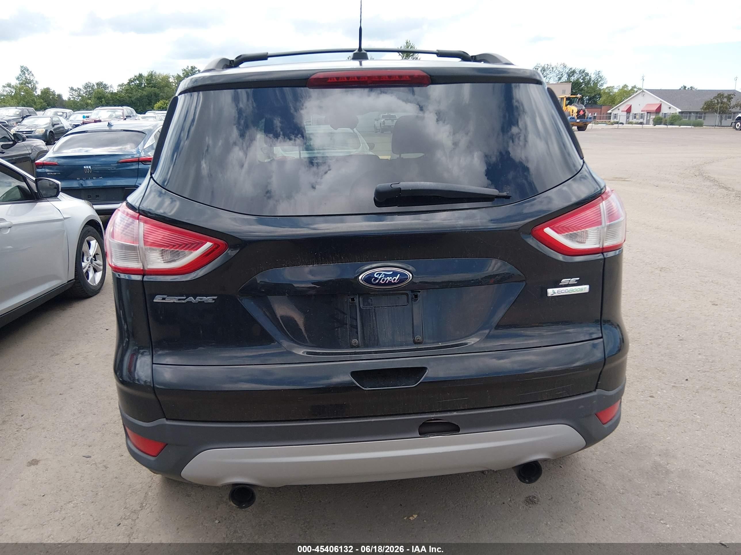 2013 Ford Escape Se Black vin: 1FMCU0GX4DUA39124