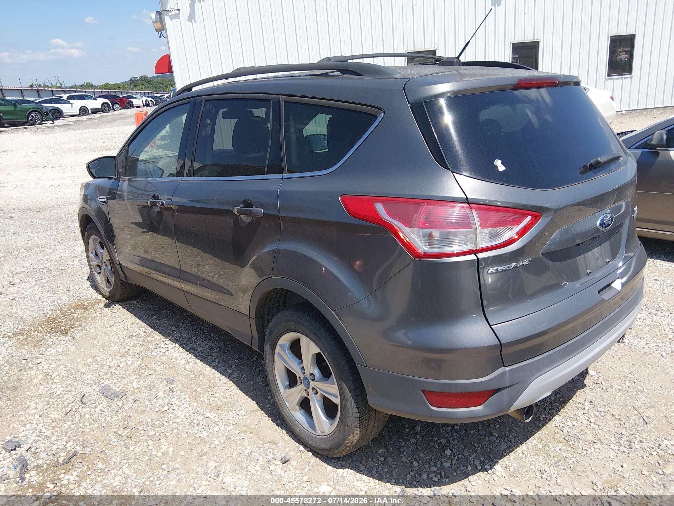 2013 Ford Escape Se Gray vin: 1FMCU0GX4DUB24903