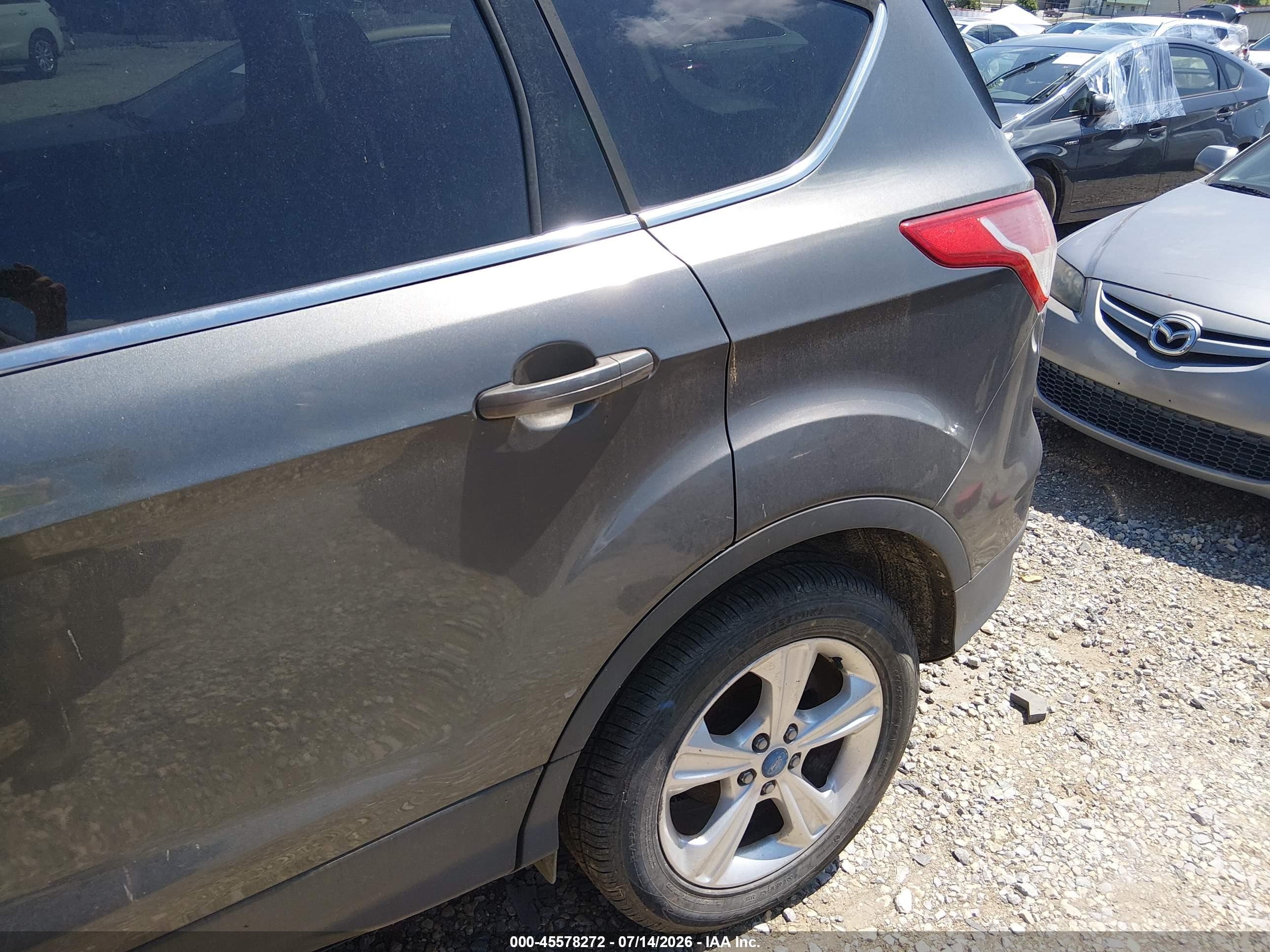 2013 Ford Escape Se Gray vin: 1FMCU0GX4DUB24903