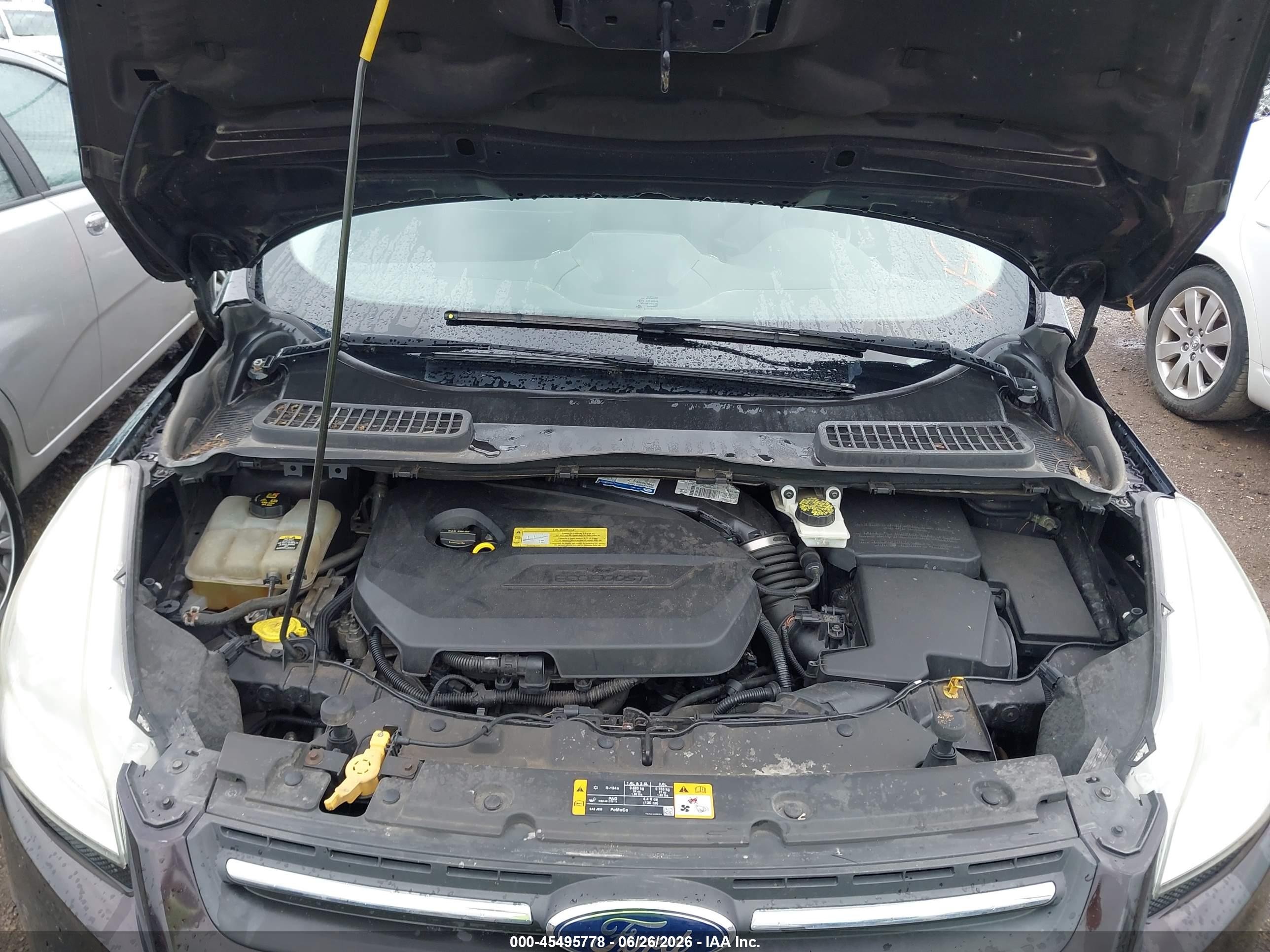 2013 Ford Escape Se Черный vin: 1FMCU0GX4DUB69937