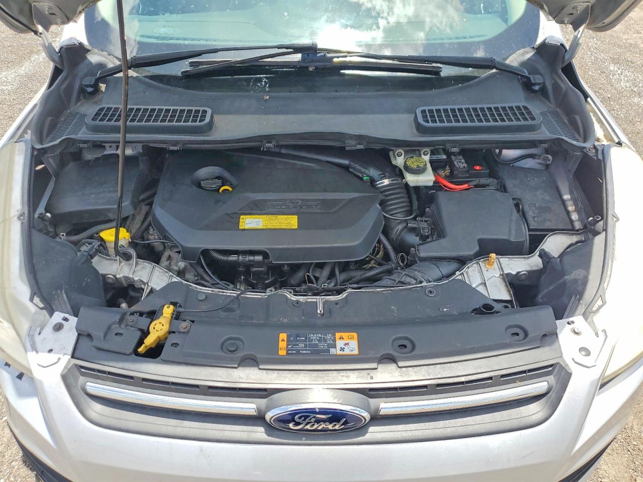 2013 Ford Escape Se Silver vin: 1FMCU0GX4DUC20076
