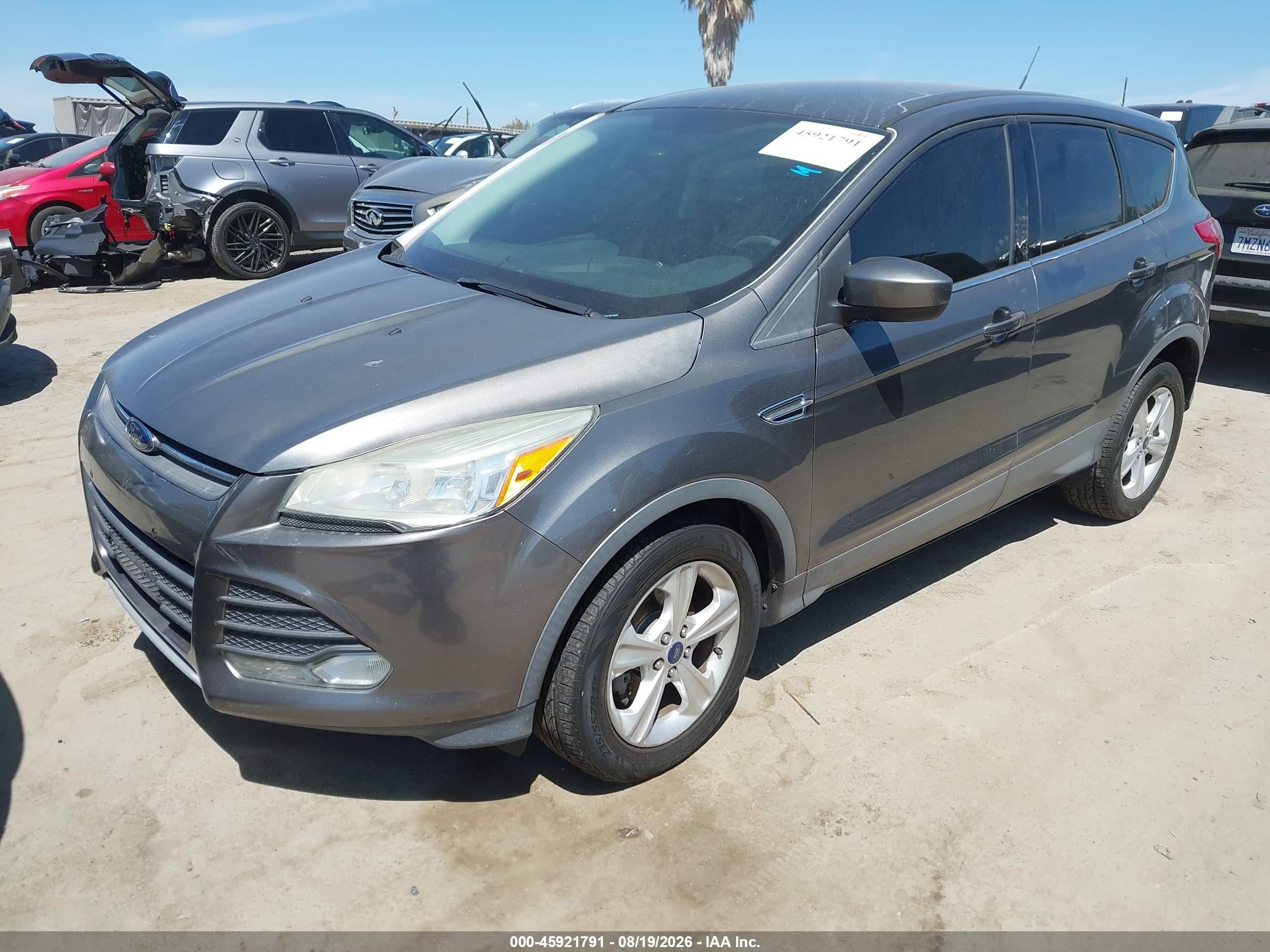 2013 Ford Escape Se Серый vin: 1FMCU0GX4DUC55149