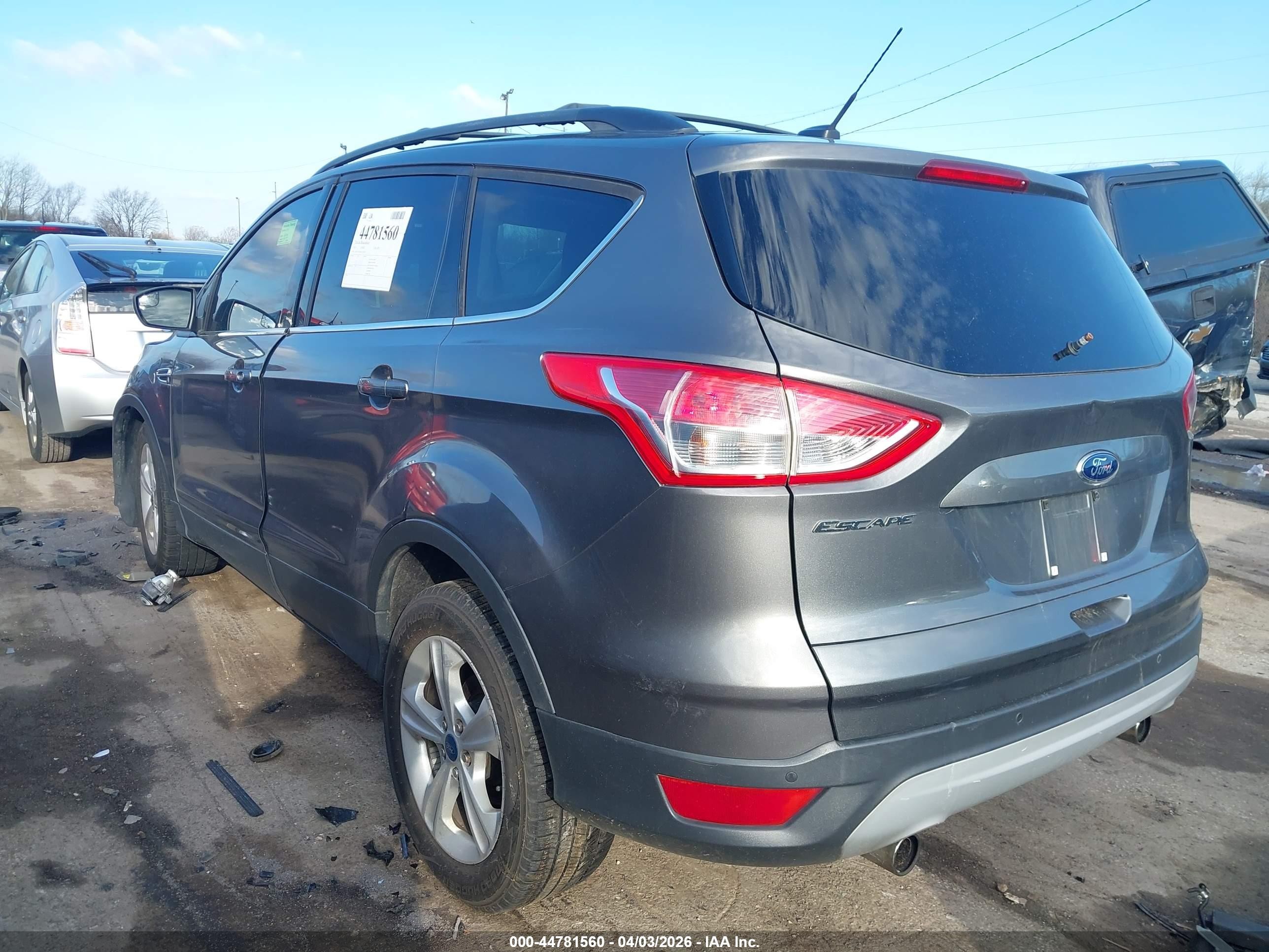 2013 Ford Escape Se Gray vin: 1FMCU0GX4DUC63042