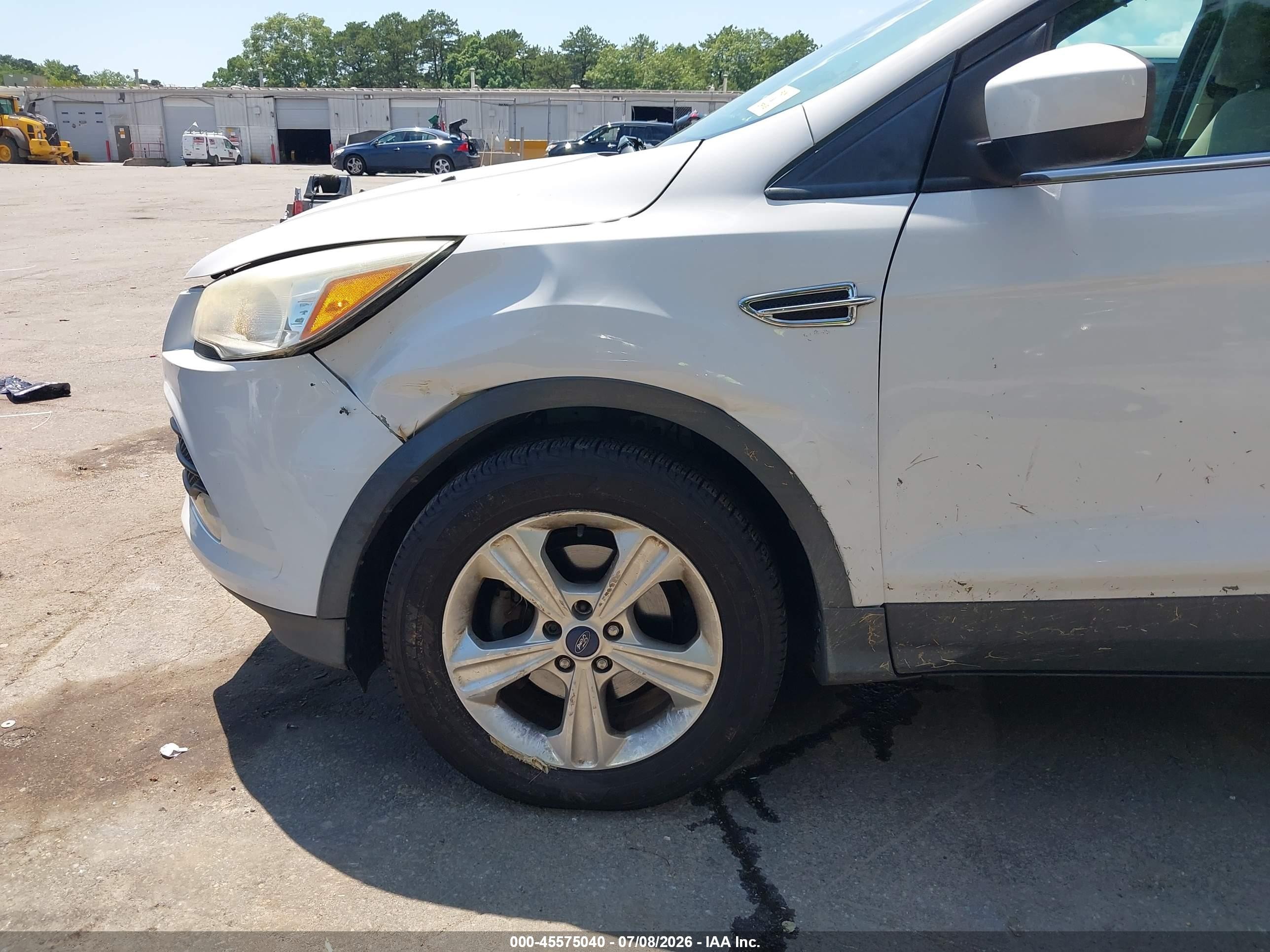 2013 Ford Escape Se White vin: 1FMCU0GX4DUC67821