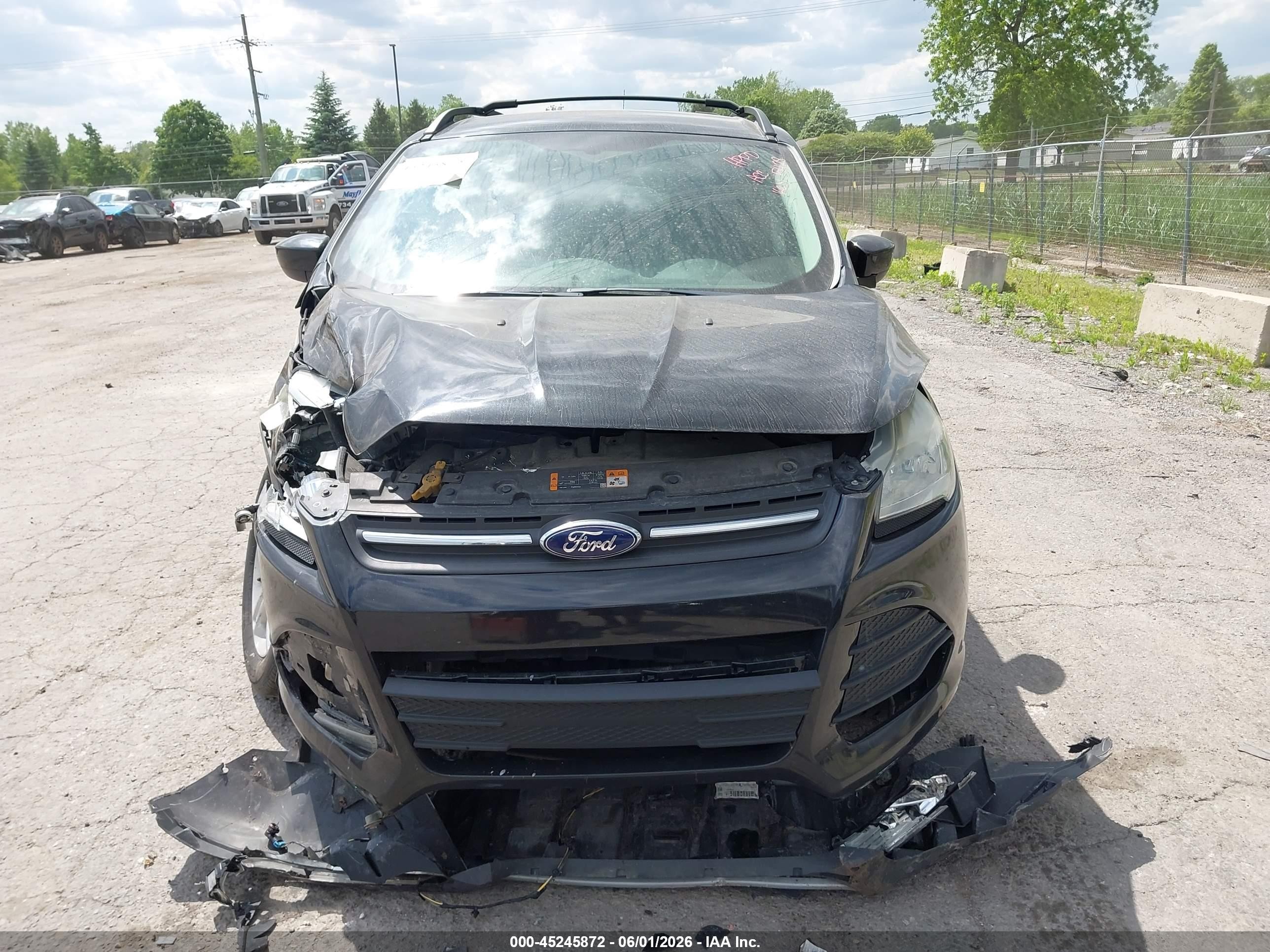 2013 Ford Escape Se Black vin: 1FMCU0GX4DUC85428