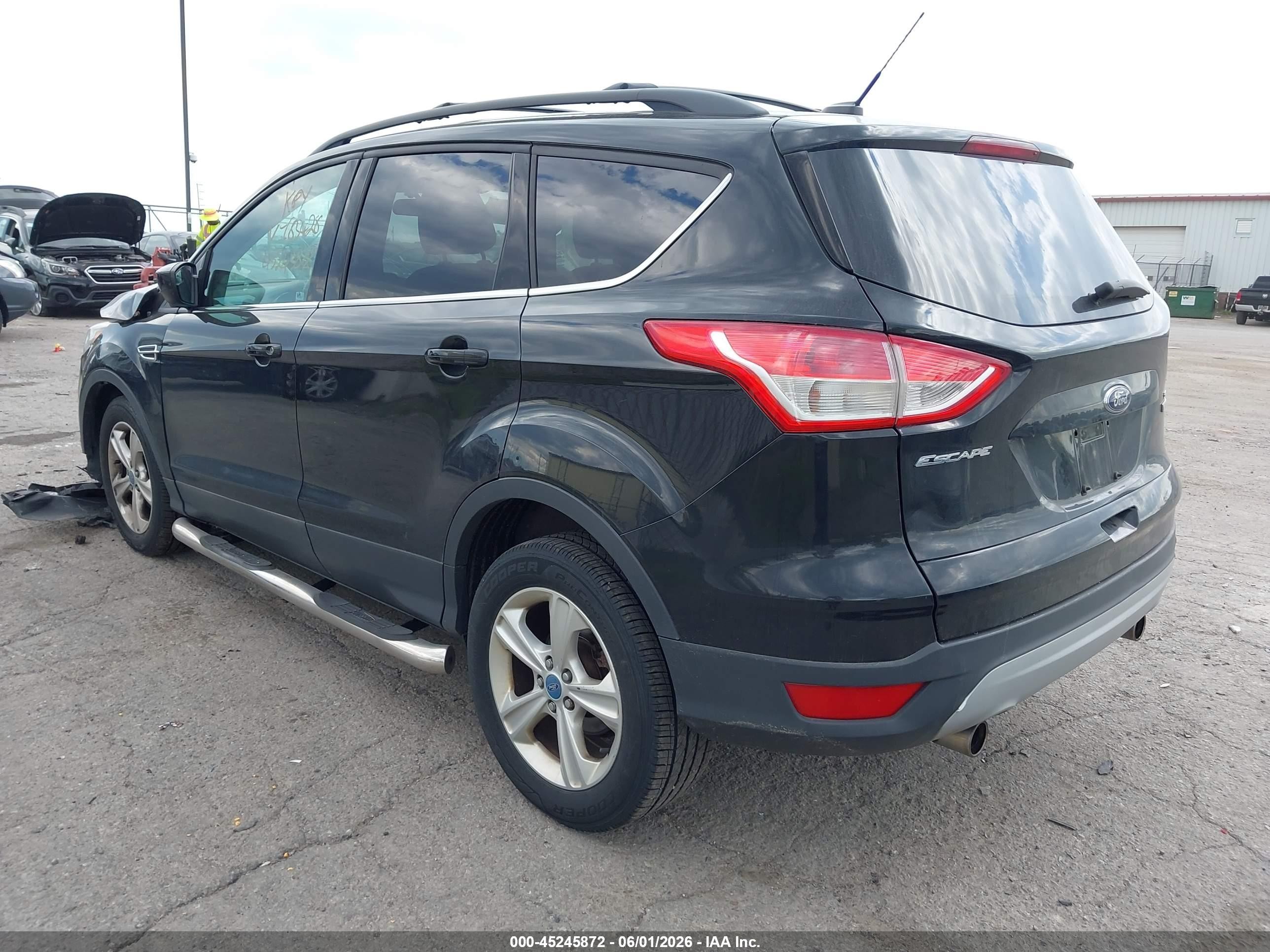 2013 Ford Escape Se Black vin: 1FMCU0GX4DUC85428