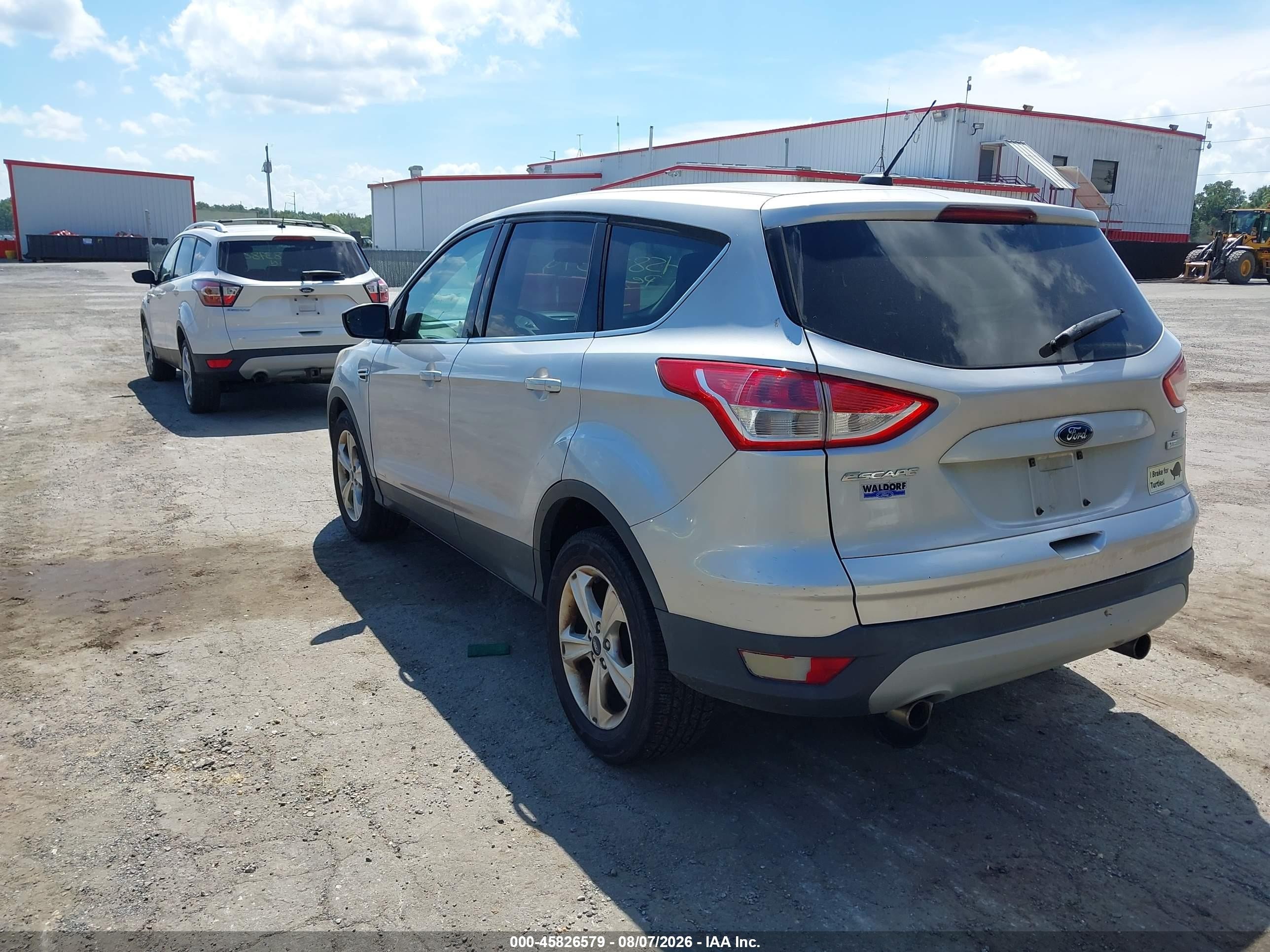 2013 Ford Escape Se Silver vin: 1FMCU0GX4DUC91603