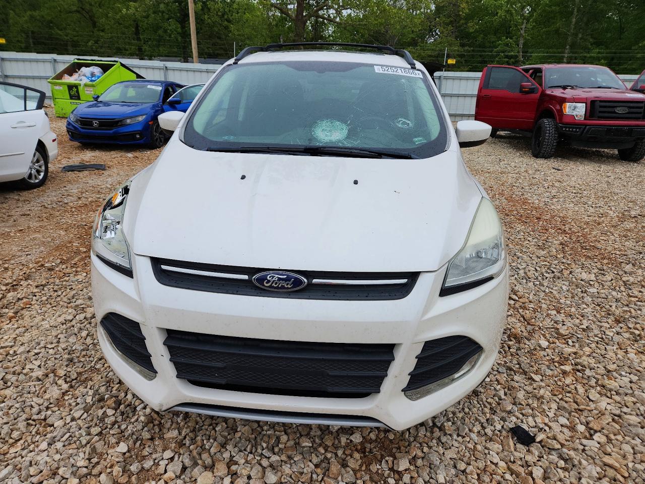 2013 Ford Escape Se White vin: 1FMCU0GX4DUD27239