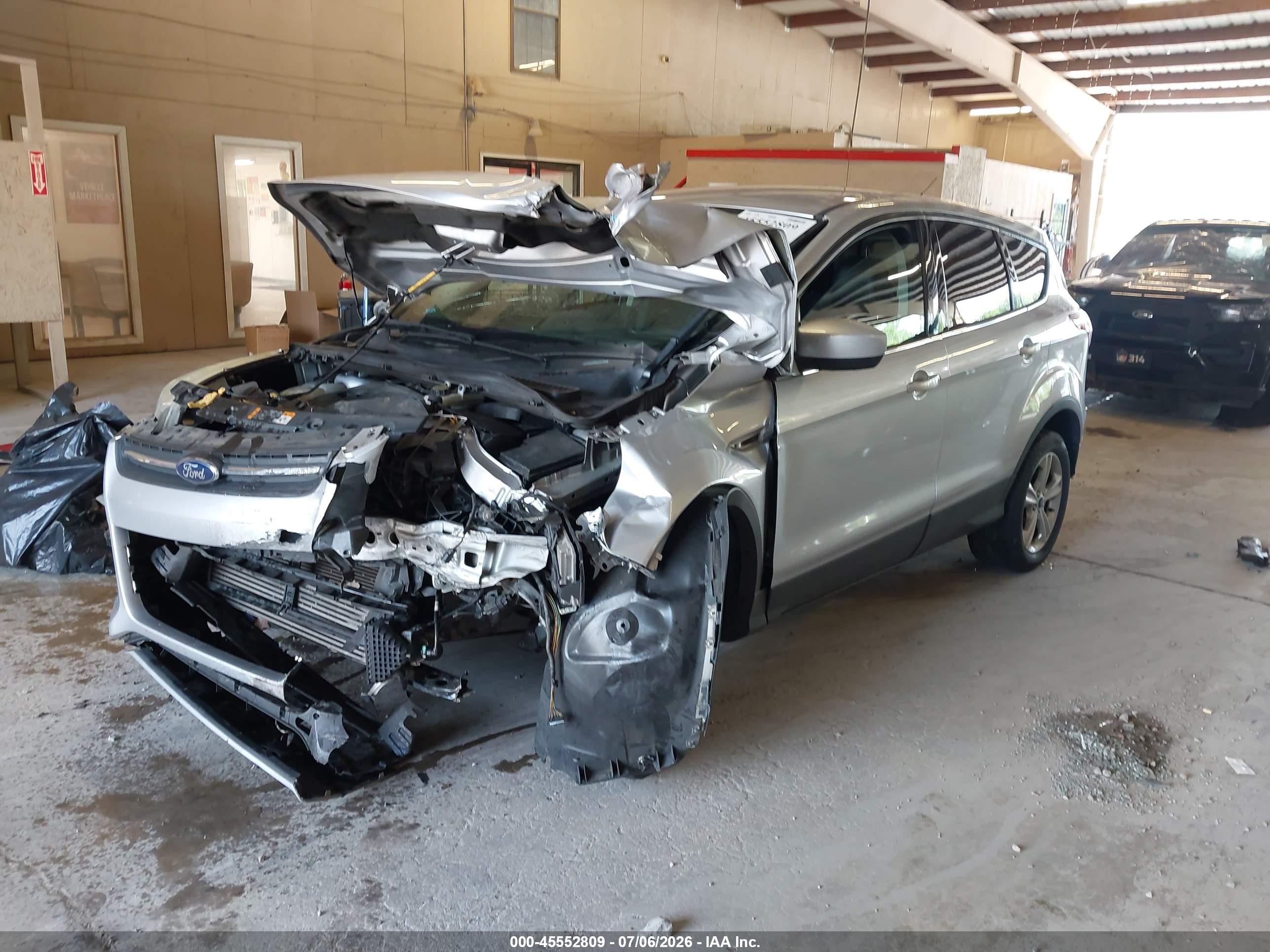 2013 Ford Escape Se Silver vin: 1FMCU0GX4DUD32151