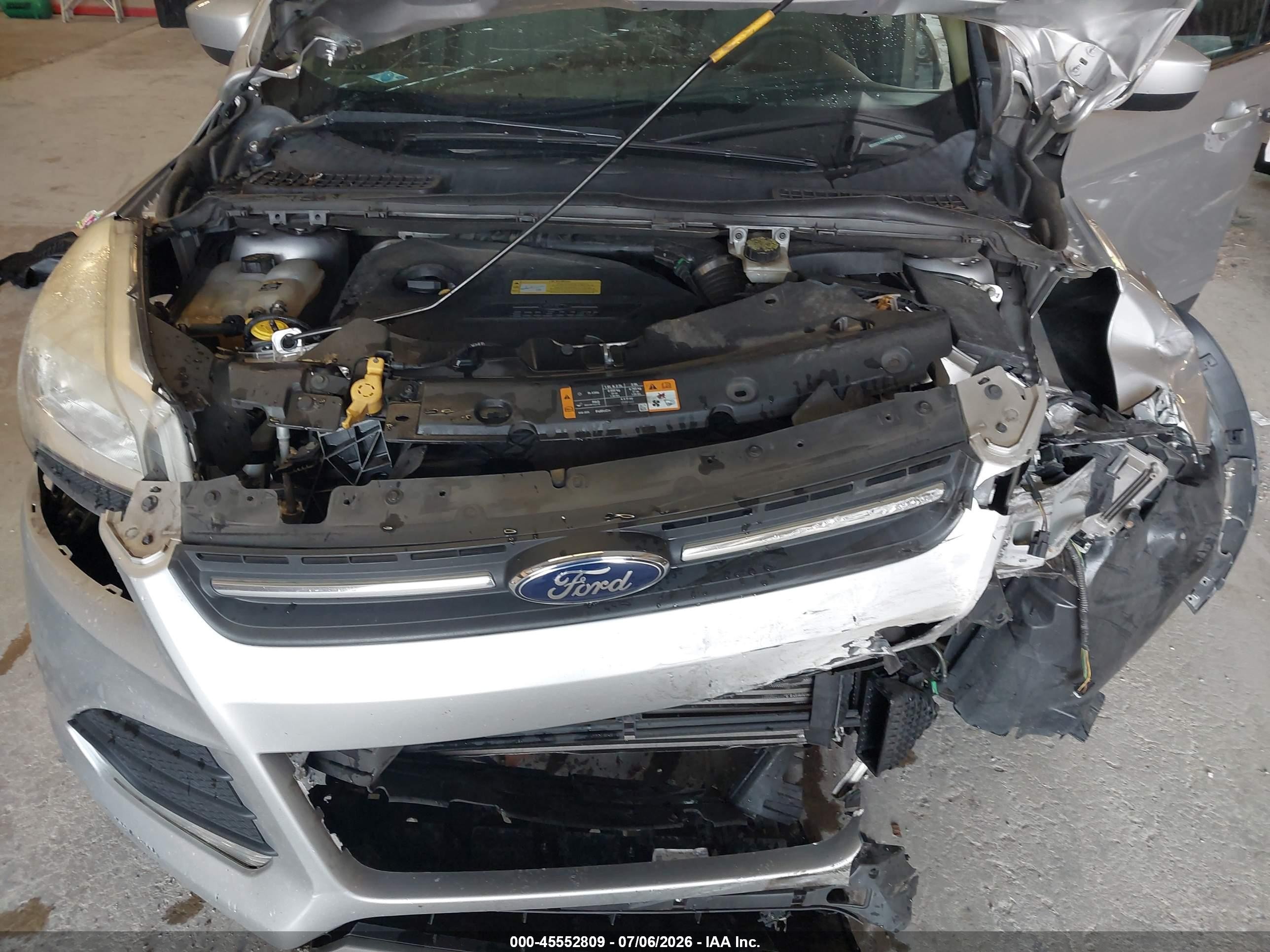 2013 Ford Escape Se Silver vin: 1FMCU0GX4DUD32151