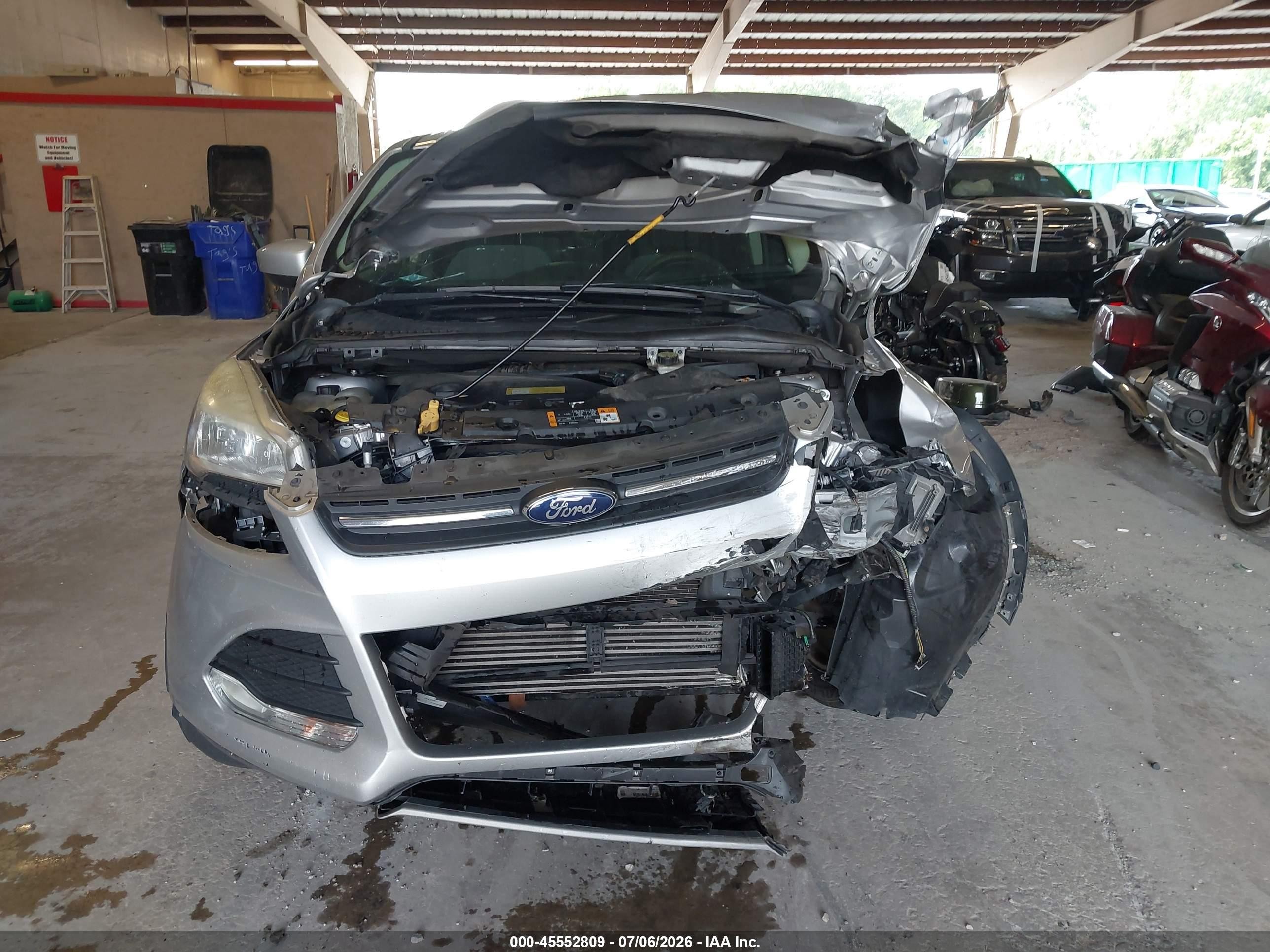 2013 Ford Escape Se Silver vin: 1FMCU0GX4DUD32151