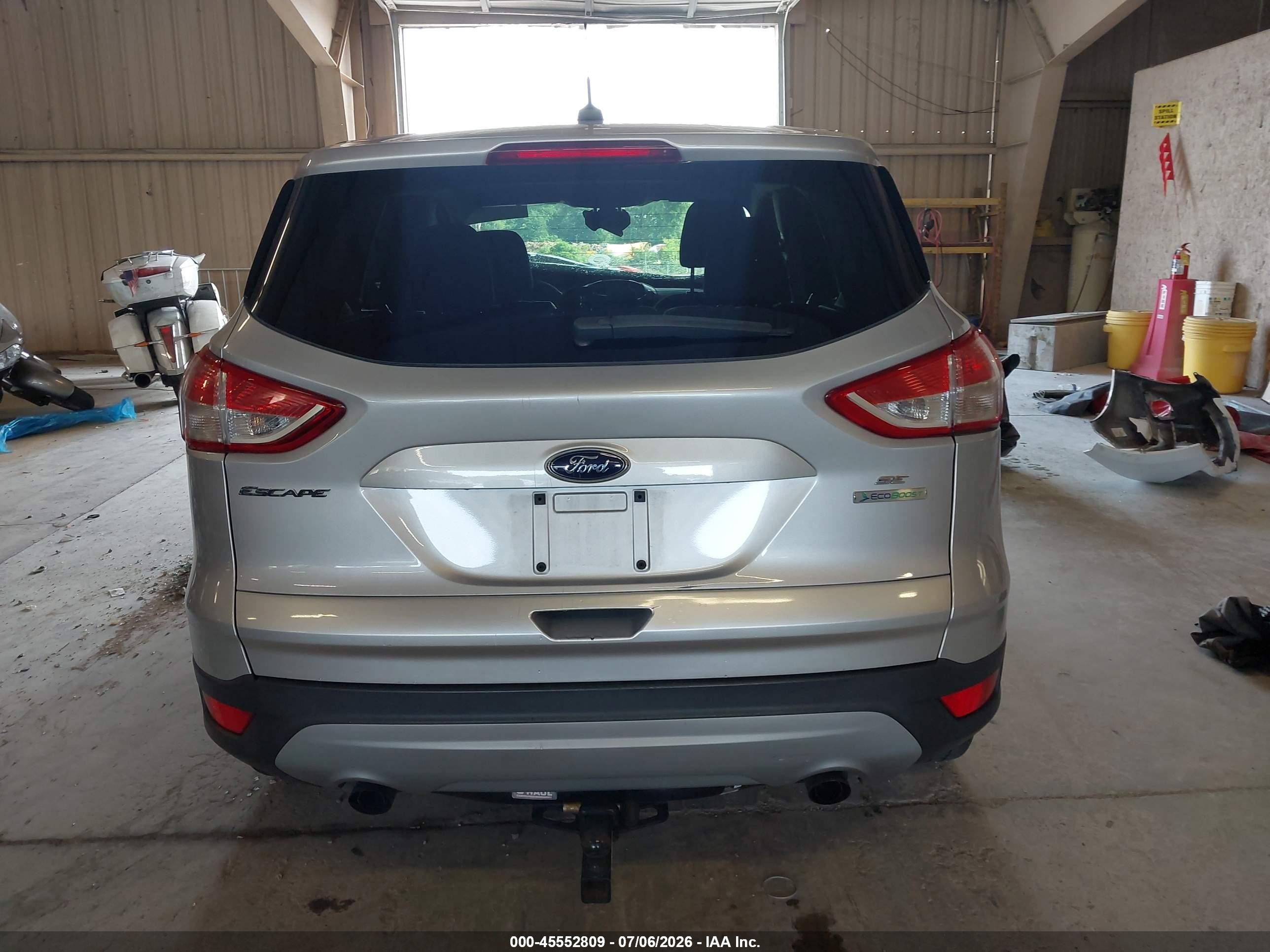 2013 Ford Escape Se Silver vin: 1FMCU0GX4DUD32151