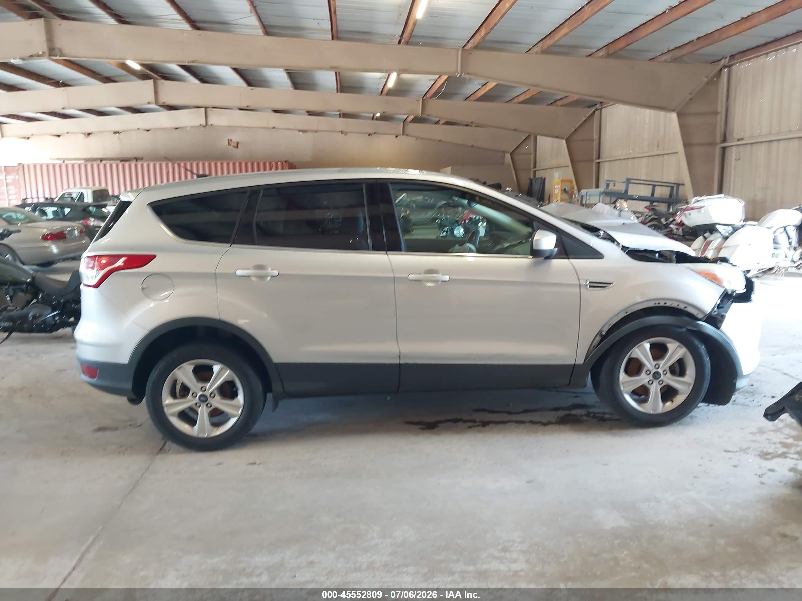 2013 Ford Escape Se Silver vin: 1FMCU0GX4DUD32151