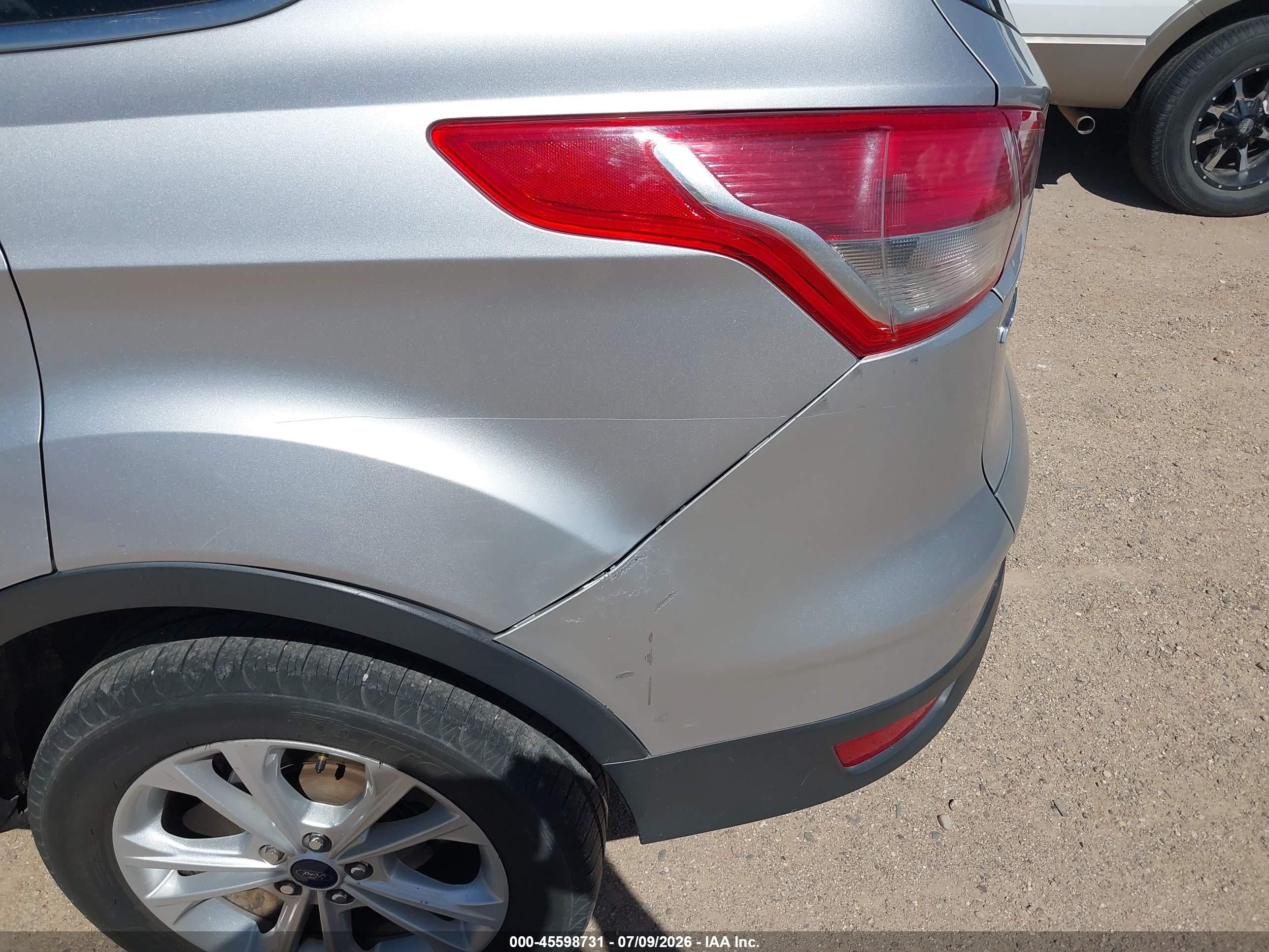 2013 Ford Escape Se Silver vin: 1FMCU0GX4DUD51556