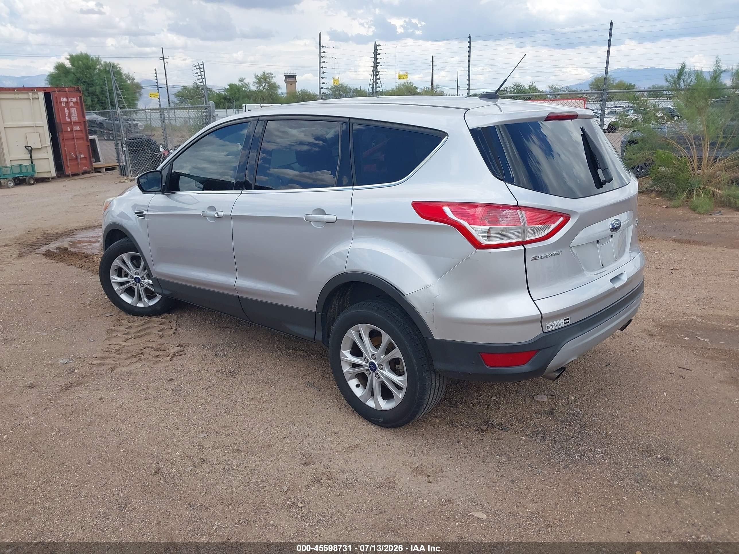 2013 Ford Escape Se Silver vin: 1FMCU0GX4DUD51556