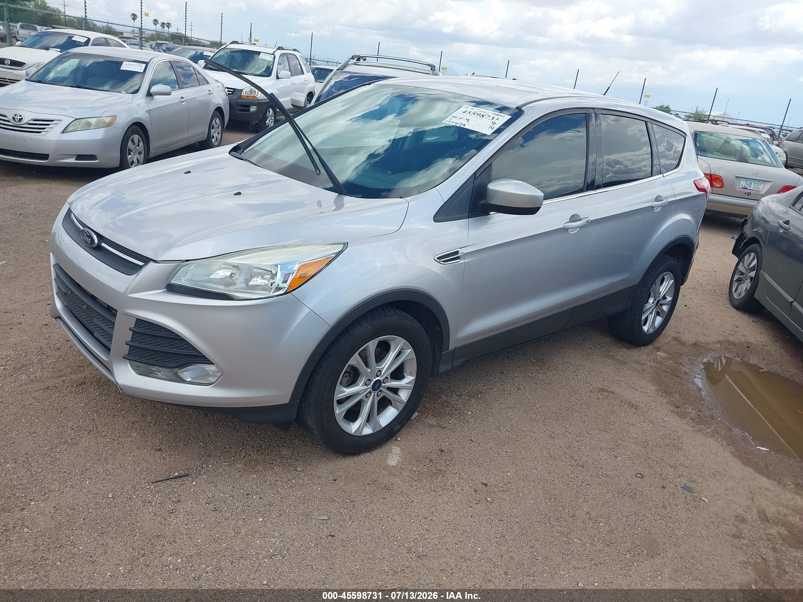 2013 Ford Escape Se Silver vin: 1FMCU0GX4DUD51556