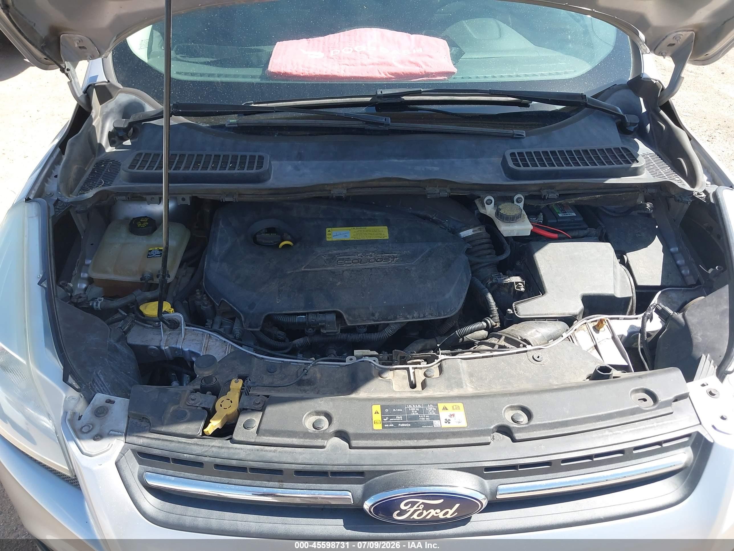 2013 Ford Escape Se Silver vin: 1FMCU0GX4DUD51556