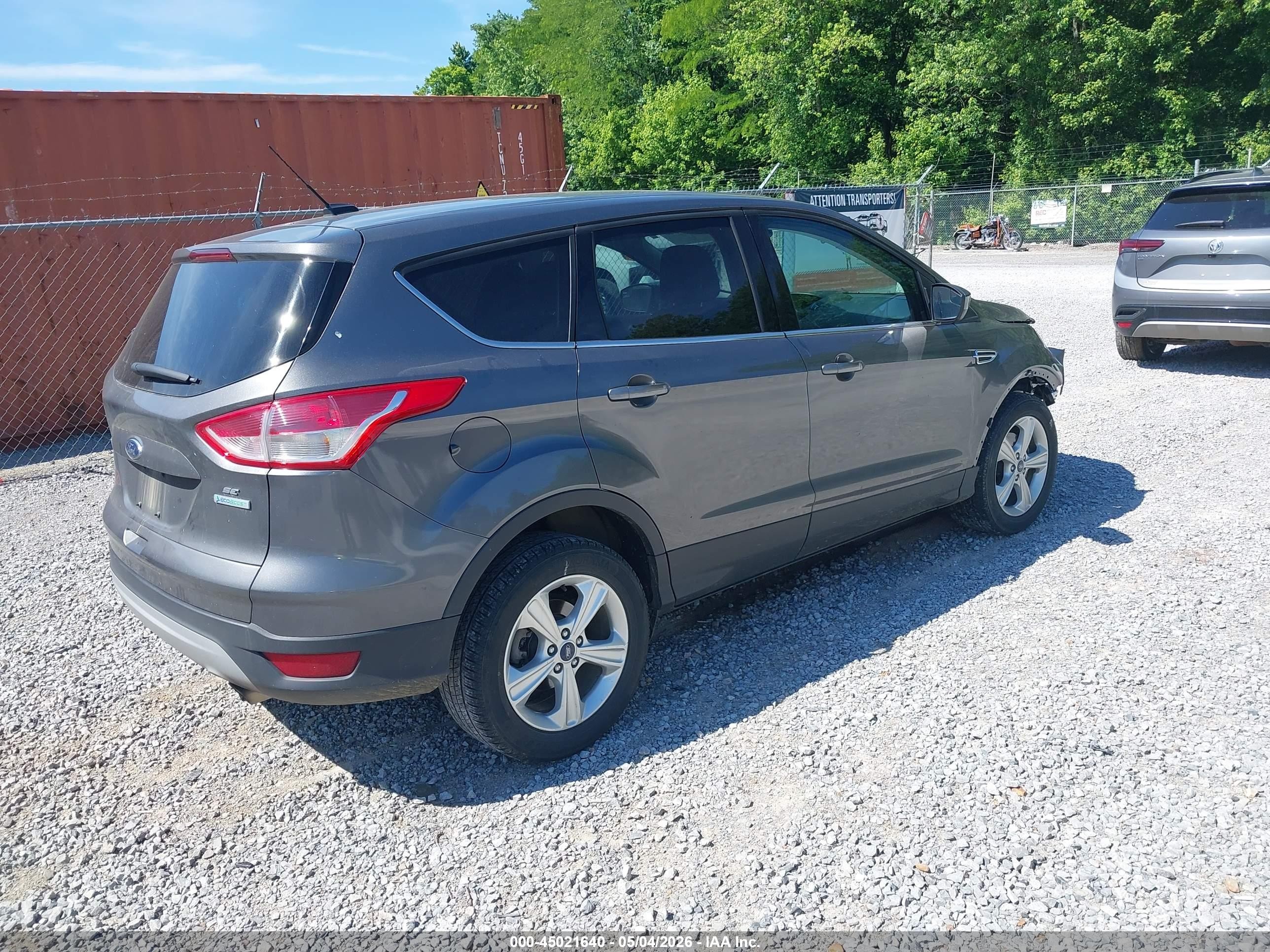 2013 Ford Escape Se Gray vin: 1FMCU0GX4DUD64338