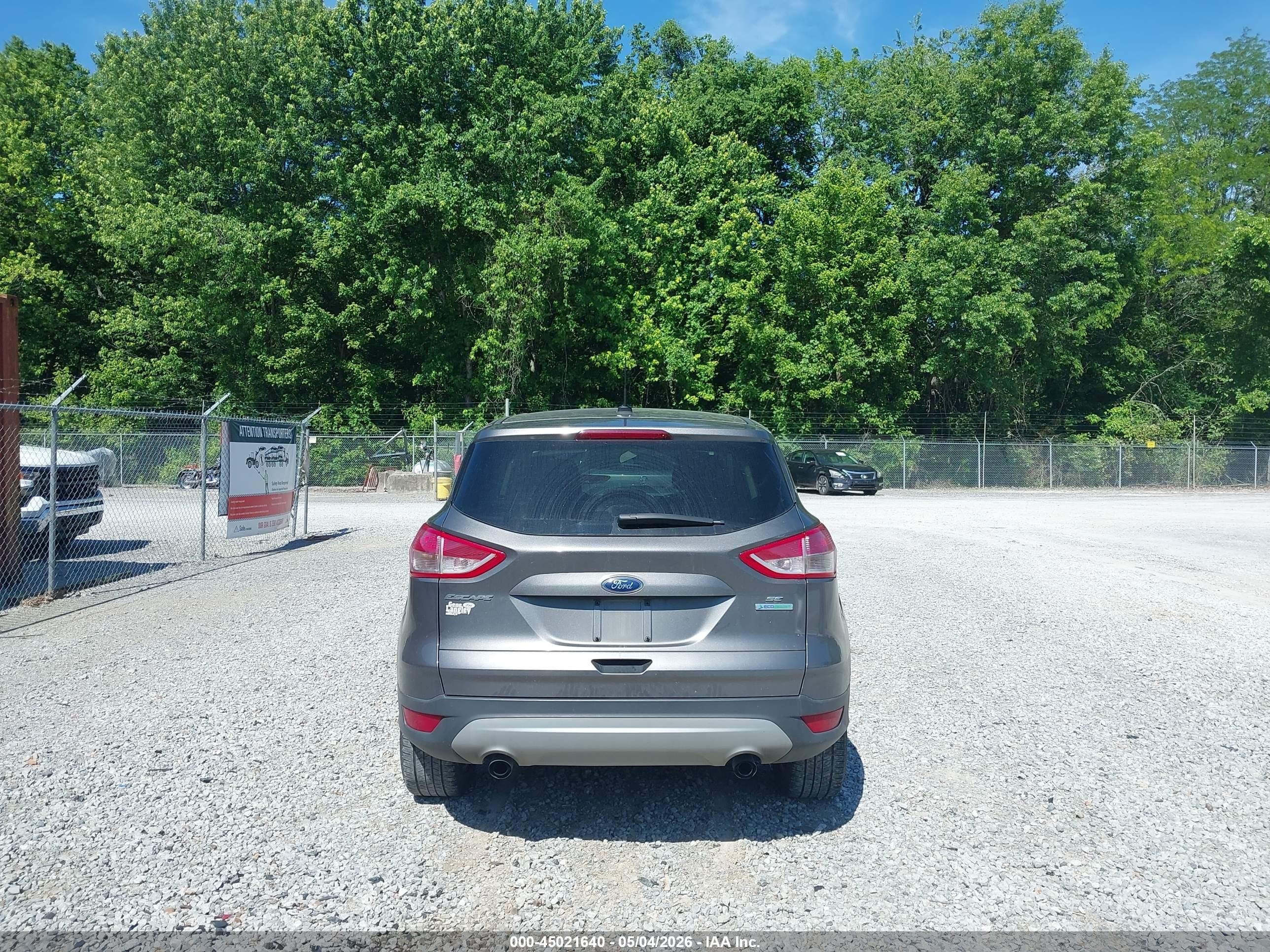 2013 Ford Escape Se Gray vin: 1FMCU0GX4DUD64338