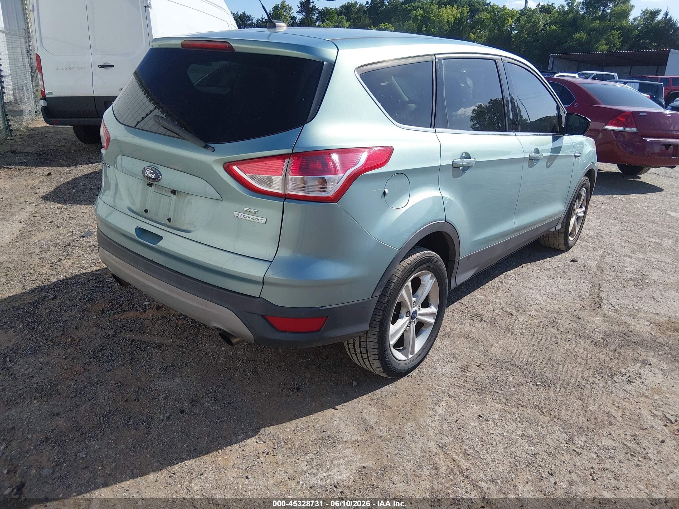 2013 Ford Escape Se Blue vin: 1FMCU0GX4DUD67594