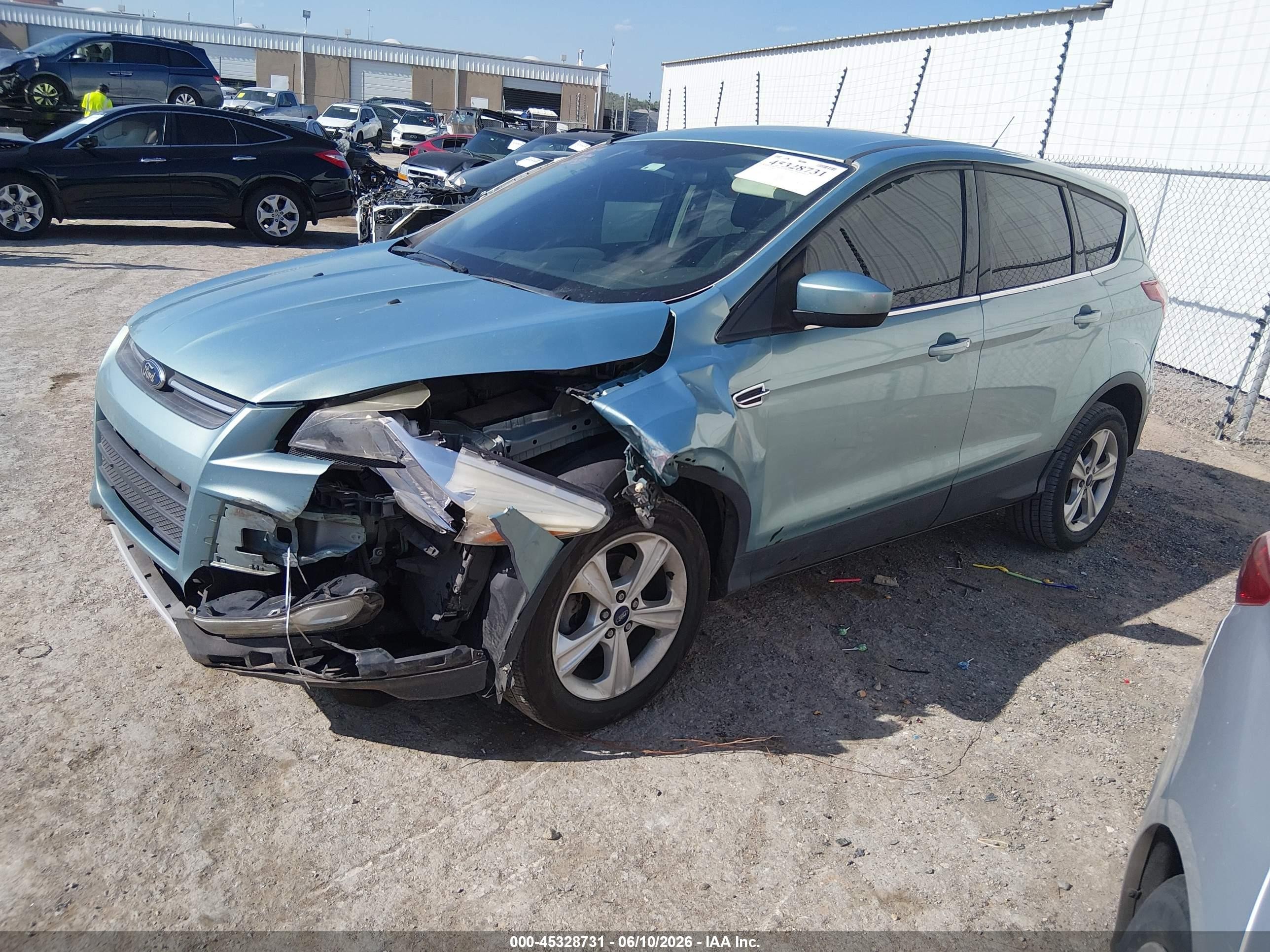 2013 Ford Escape Se Blue vin: 1FMCU0GX4DUD67594