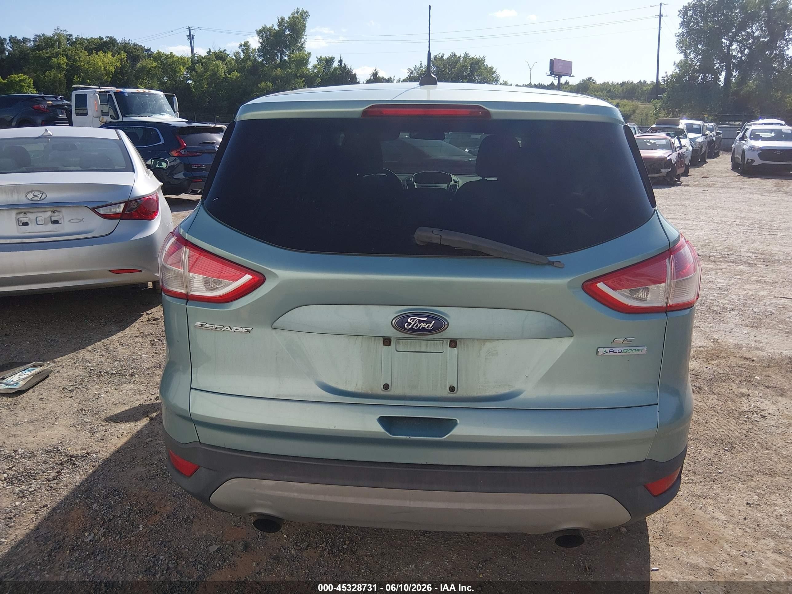 2013 Ford Escape Se Blue vin: 1FMCU0GX4DUD67594