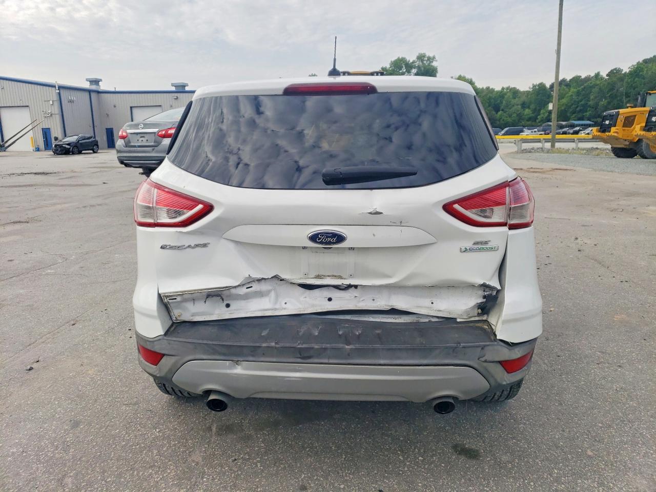 2014 Ford Escape Se White vin: 1FMCU0GX4EUA02396