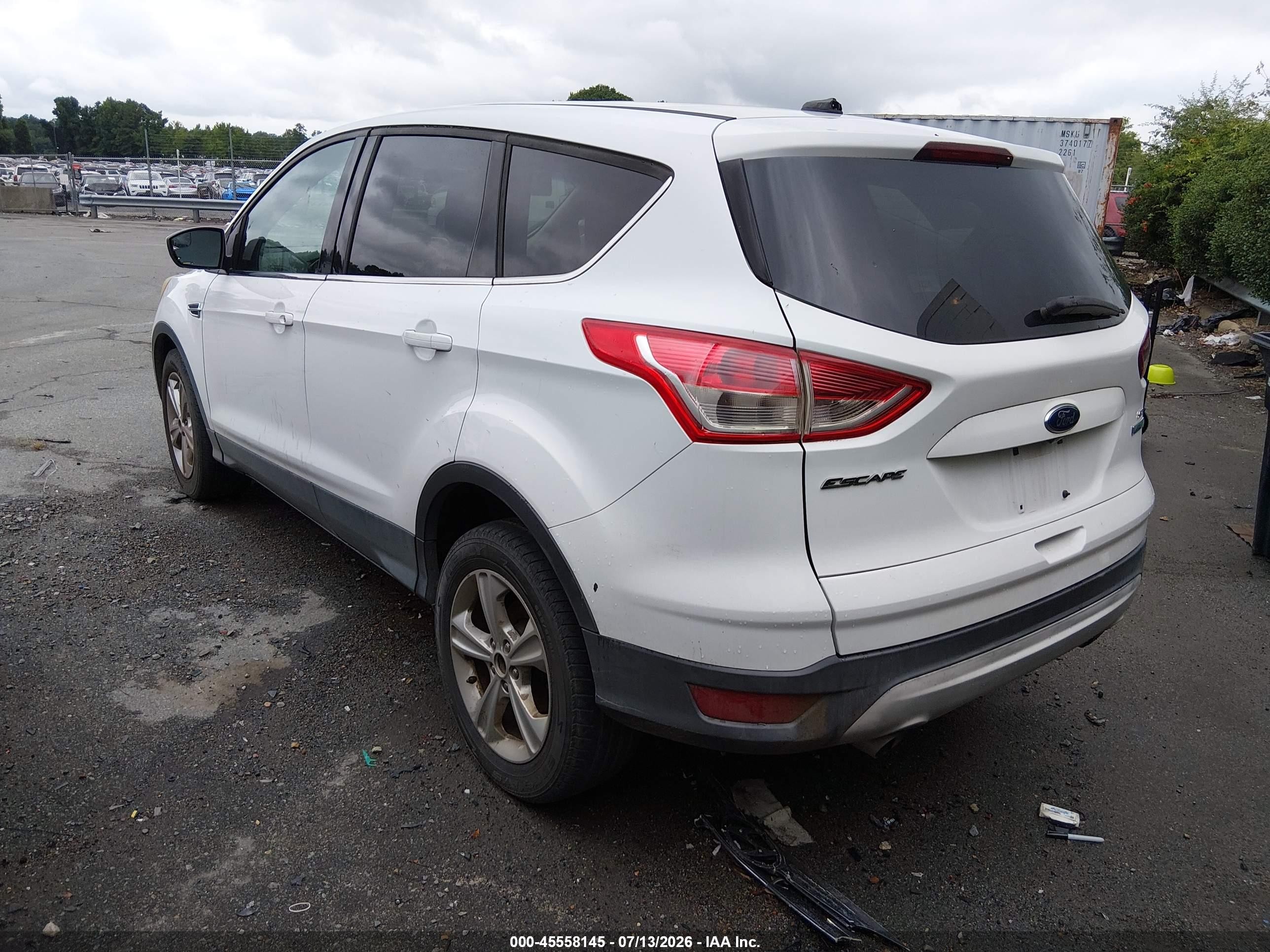 2014 Ford Escape Se Белый vin: 1FMCU0GX4EUA23703