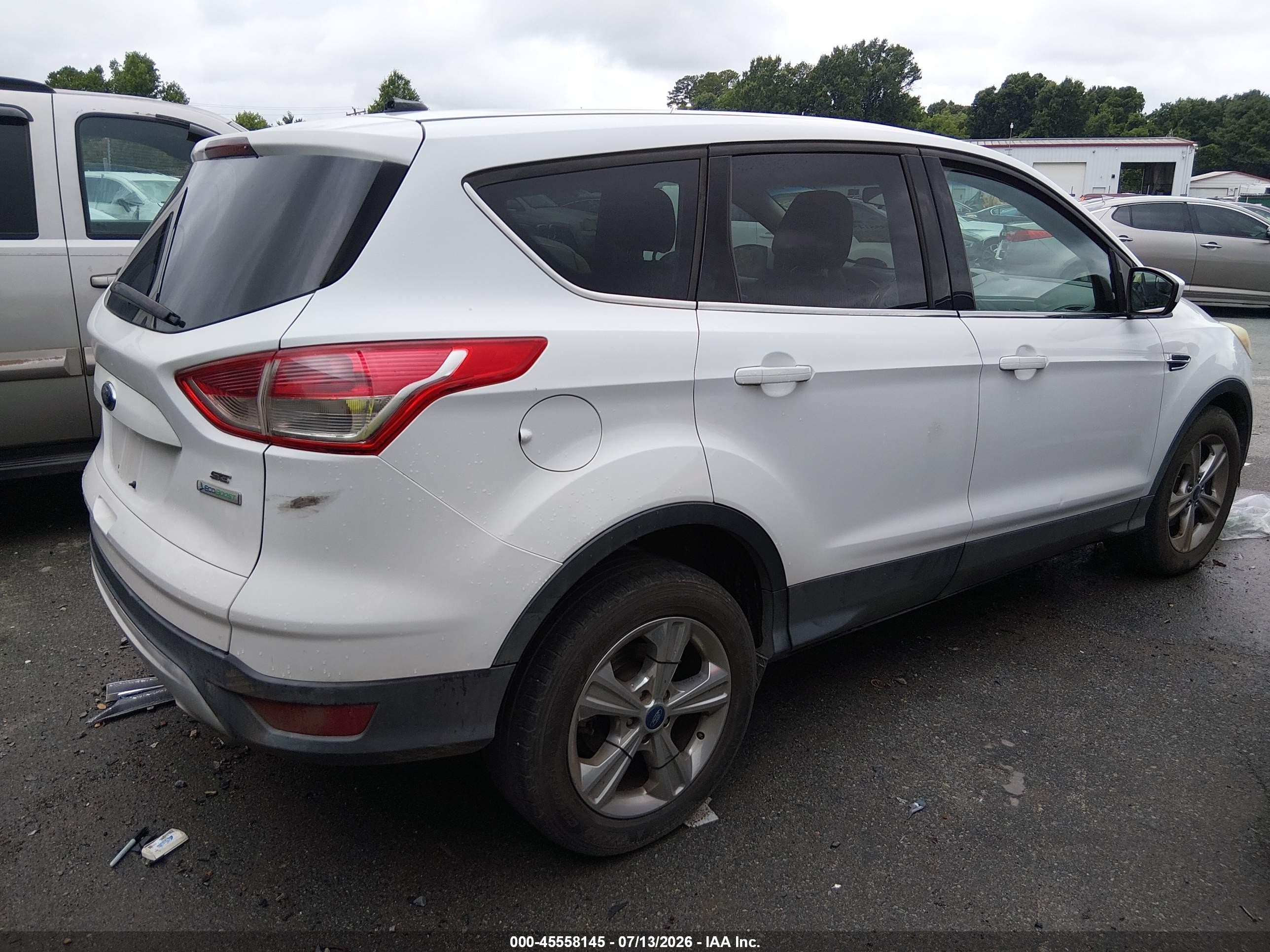 2014 Ford Escape Se Белый vin: 1FMCU0GX4EUA23703