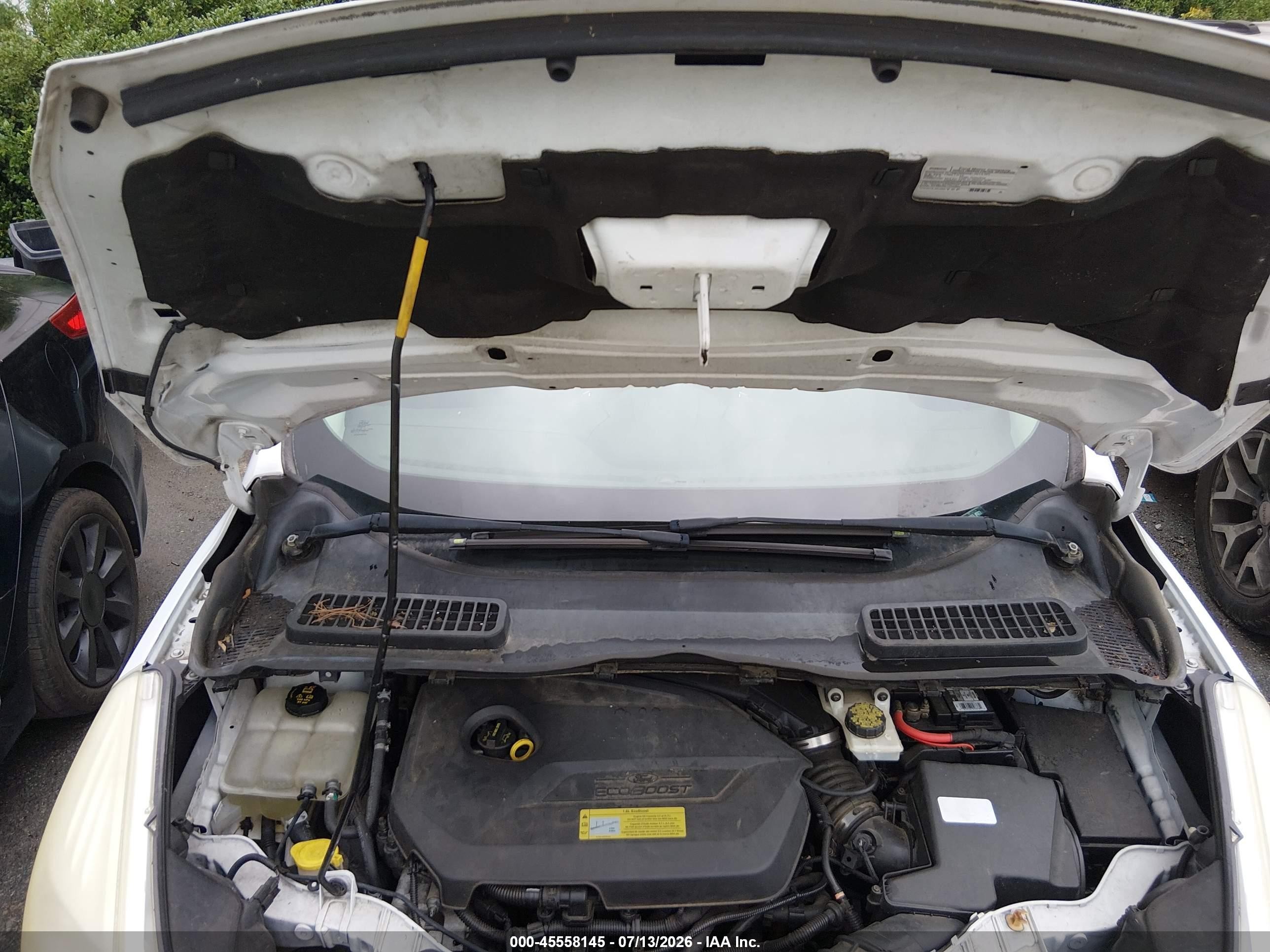 2014 Ford Escape Se Белый vin: 1FMCU0GX4EUA23703
