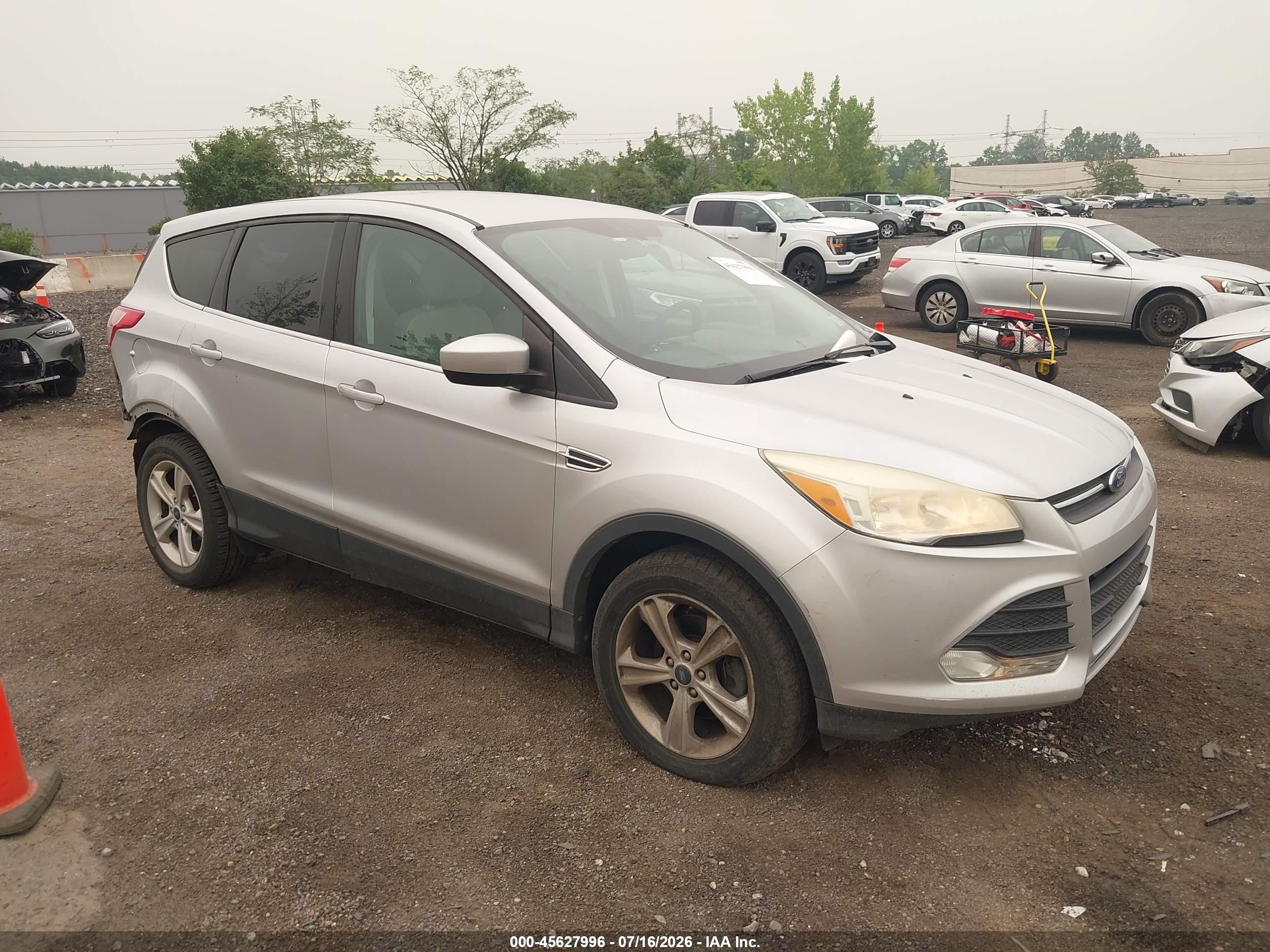 2014 Ford Escape Se Silver vin: 1FMCU0GX4EUA42557
