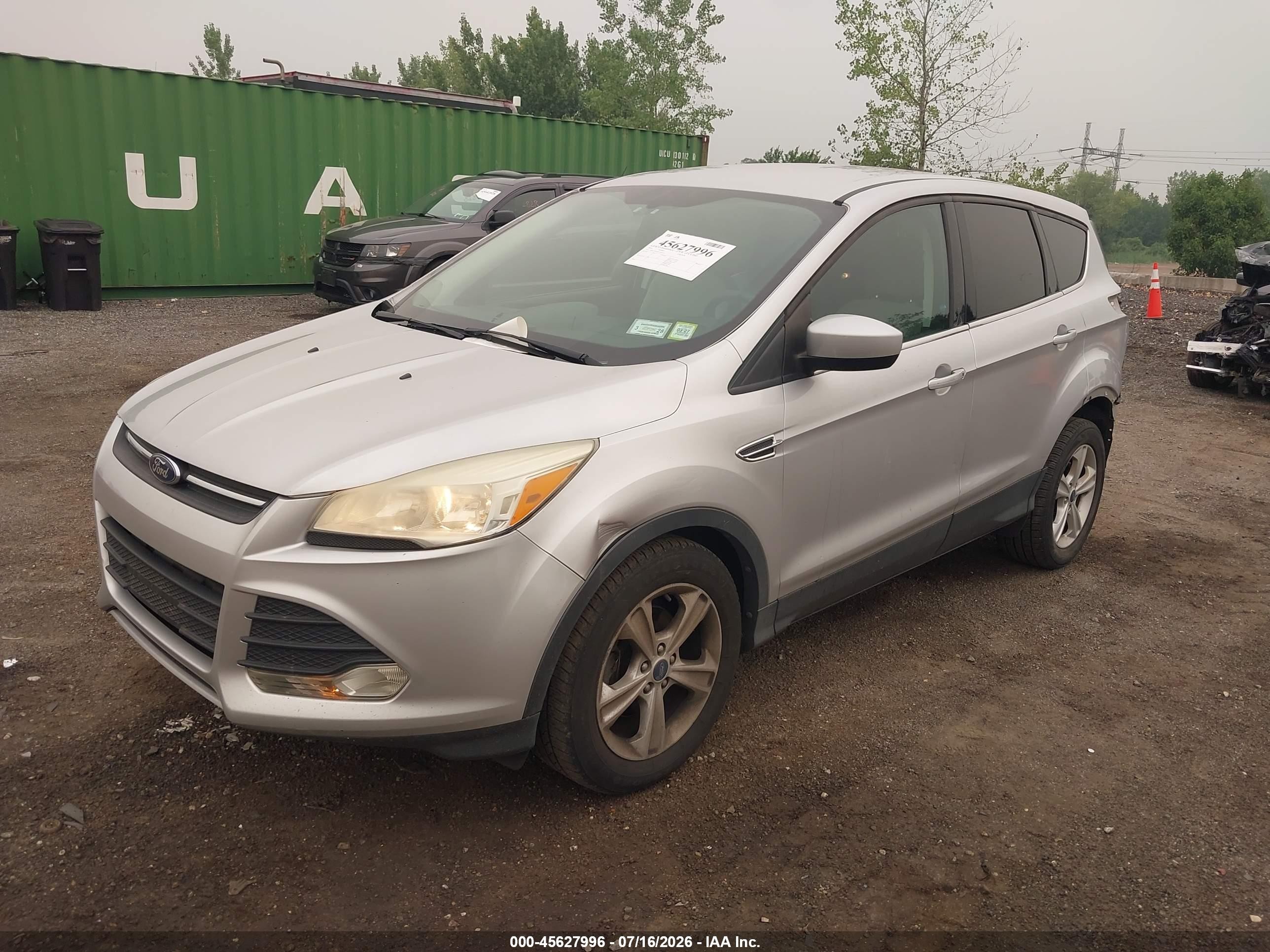 2014 Ford Escape Se Silver vin: 1FMCU0GX4EUA42557