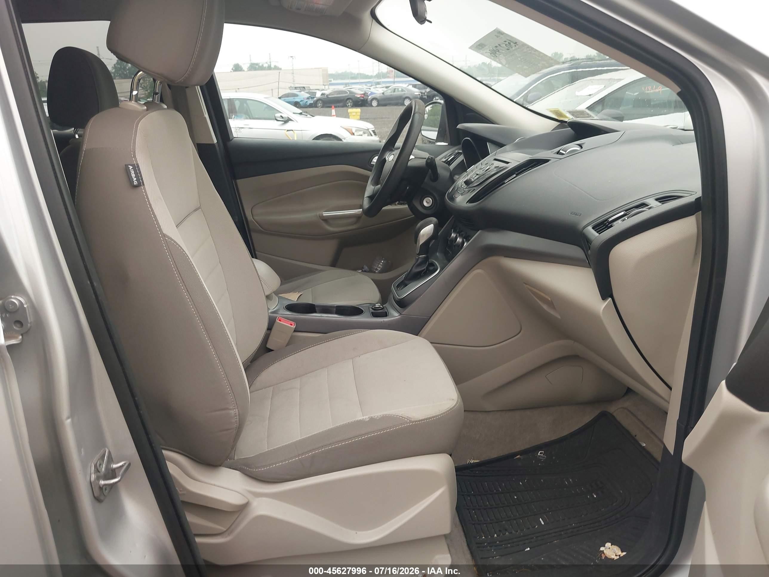 2014 Ford Escape Se Silver vin: 1FMCU0GX4EUA42557