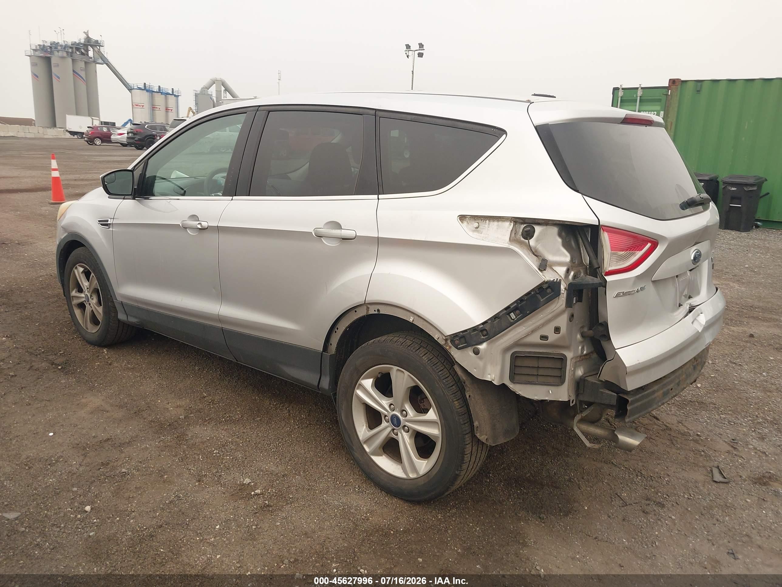 2014 Ford Escape Se Silver vin: 1FMCU0GX4EUA42557