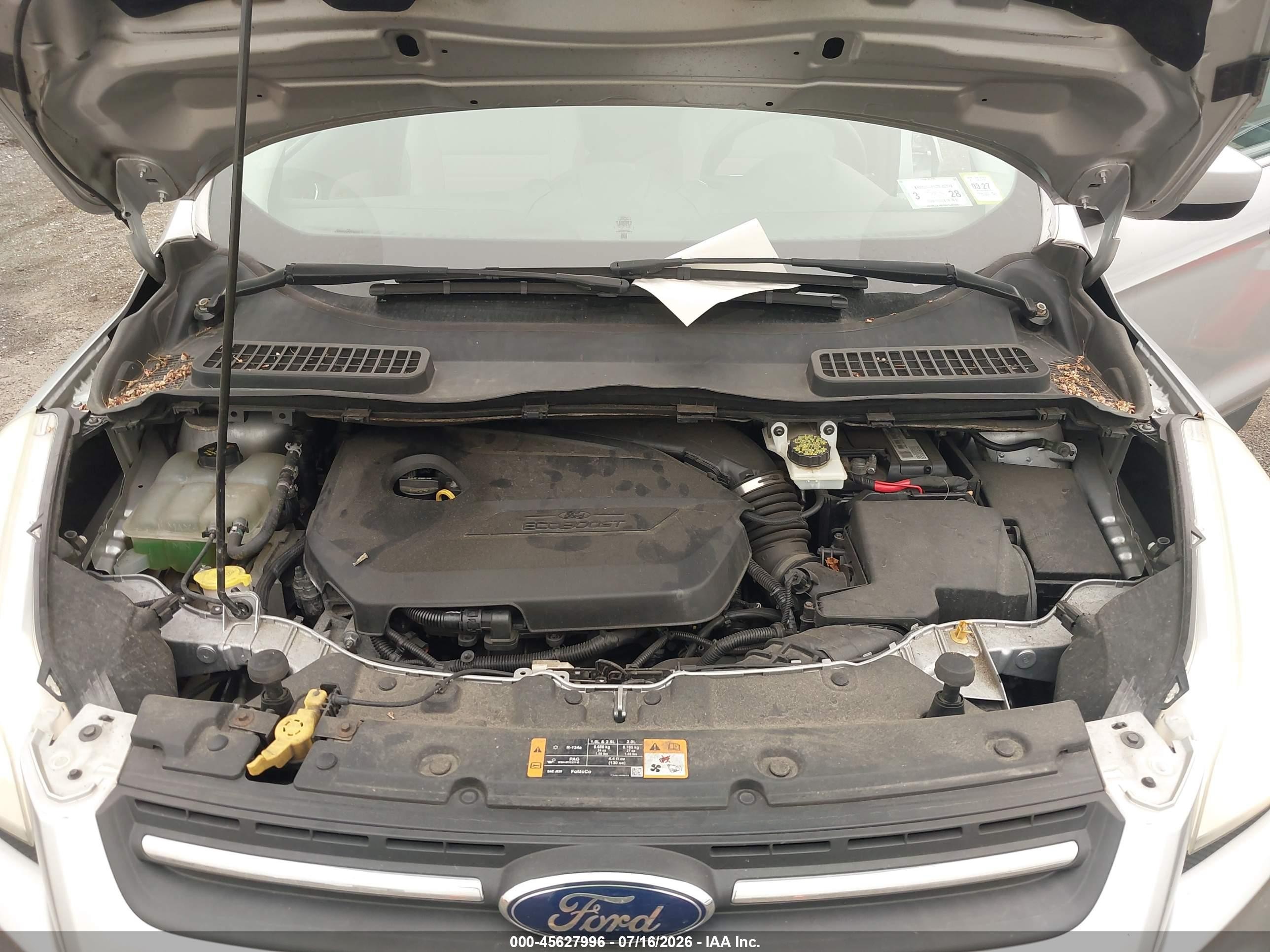 2014 Ford Escape Se Silver vin: 1FMCU0GX4EUA42557