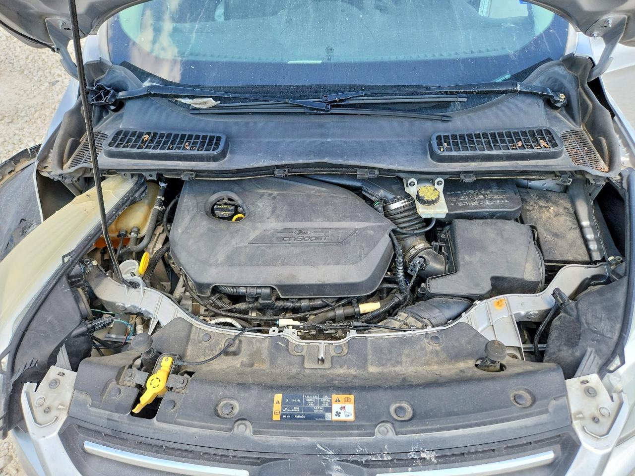 2014 Ford Escape Se Silver vin: 1FMCU0GX4EUB02532