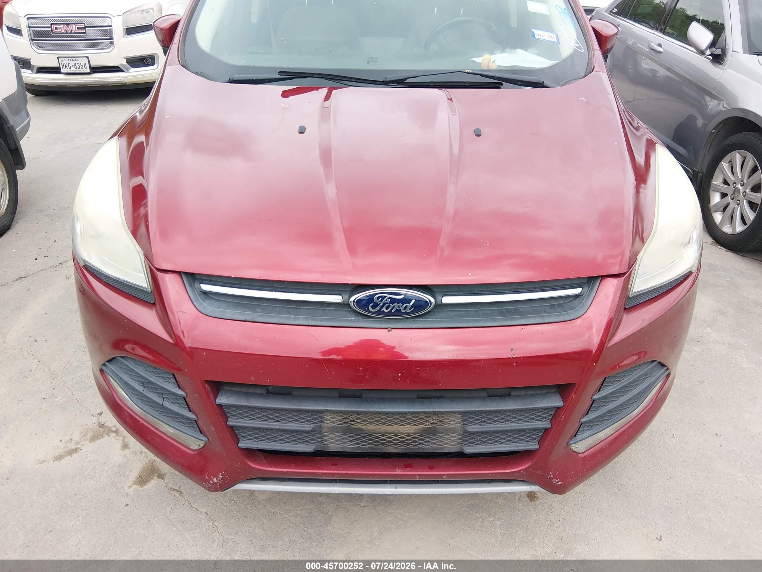 2014 Ford Escape Se Красный vin: 1FMCU0GX4EUB15474
